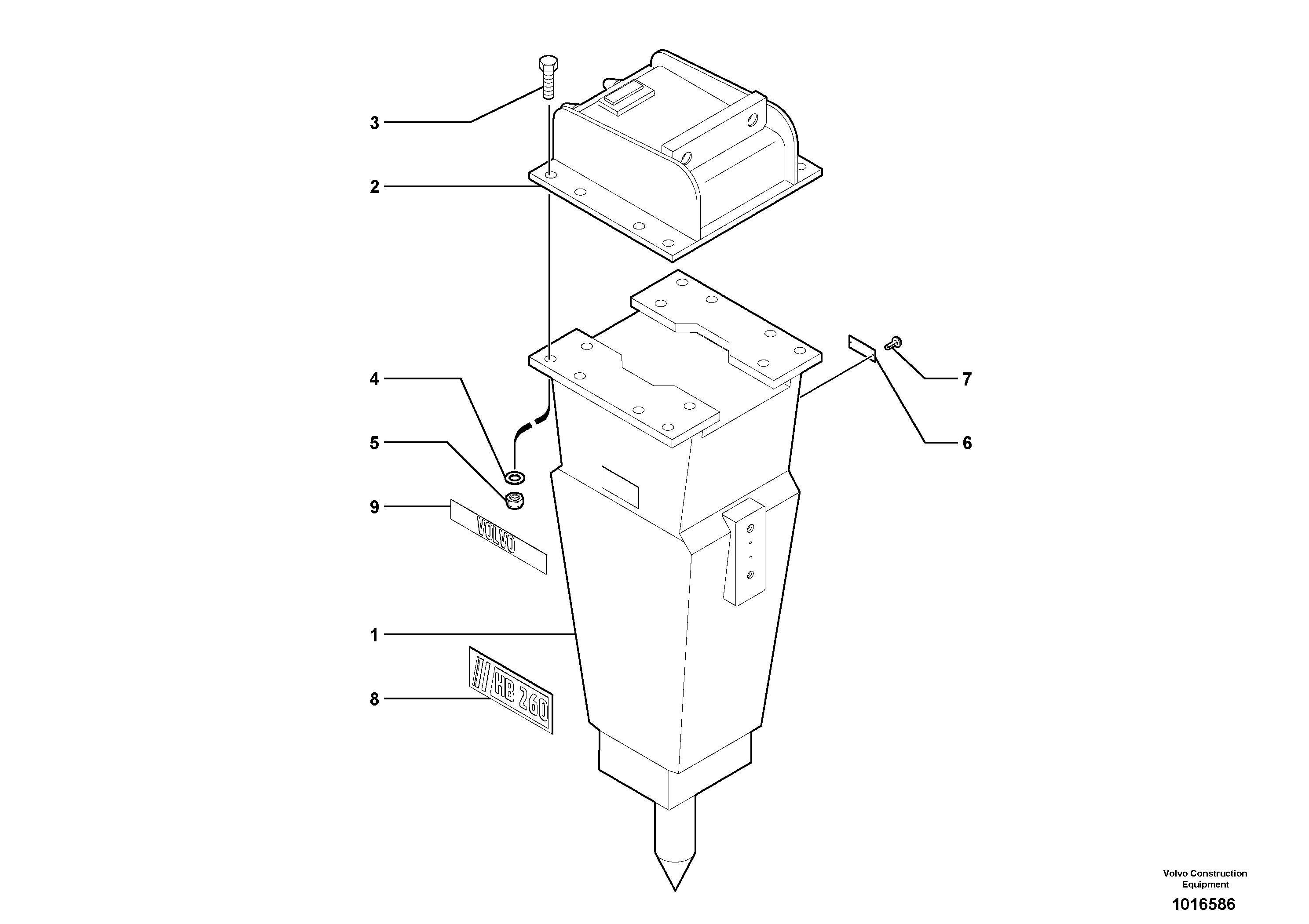 Upper Wiper VOE11805689 VOLVO