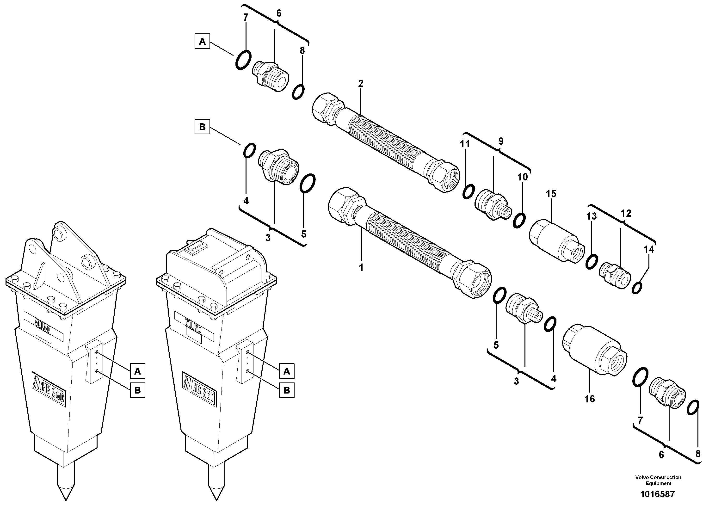 Timing gear casing VOE11806709 VOLVO