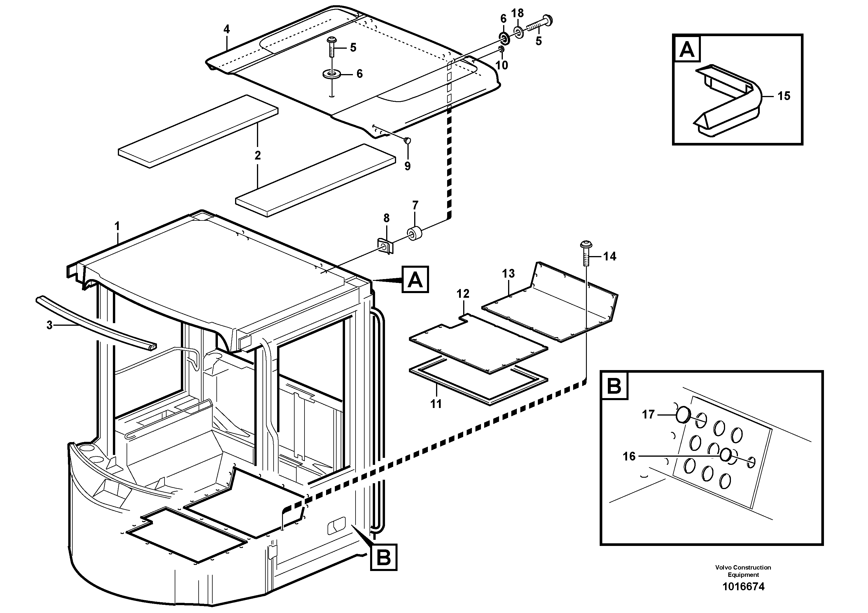 Cab framework 11006340 VOLVO