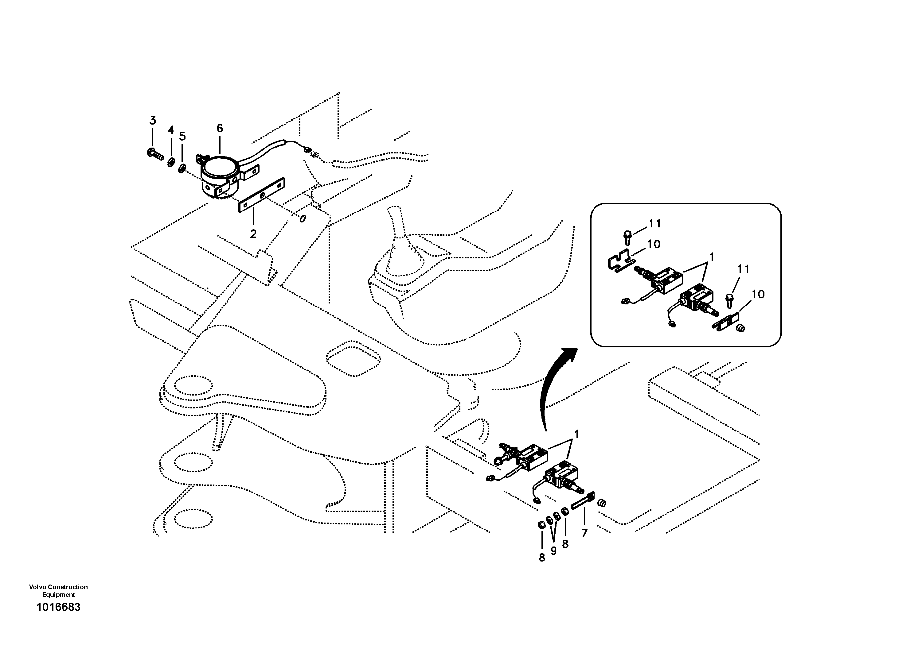 Seat frame VOE14522741 VOLVO