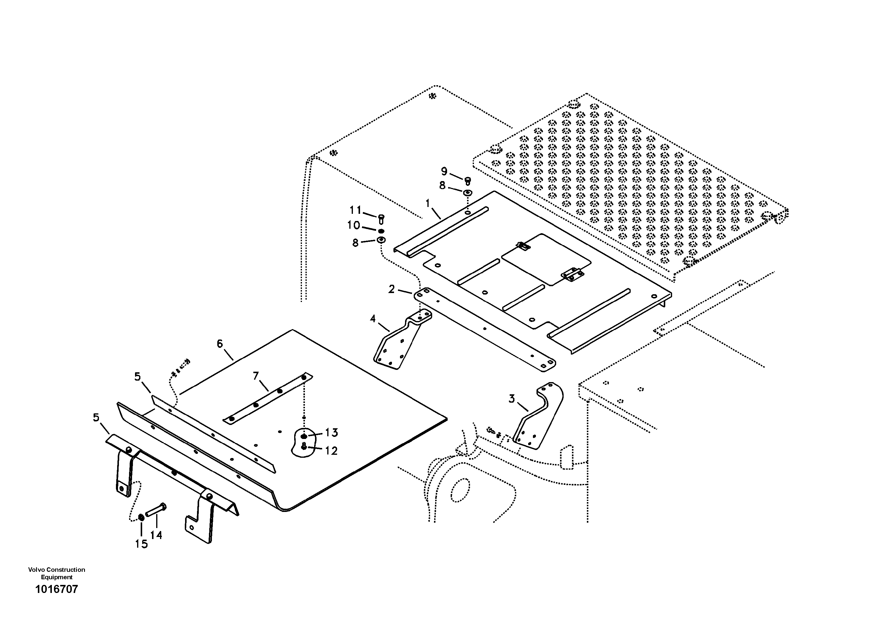 Rubber Plate VOE14547862 VOLVO