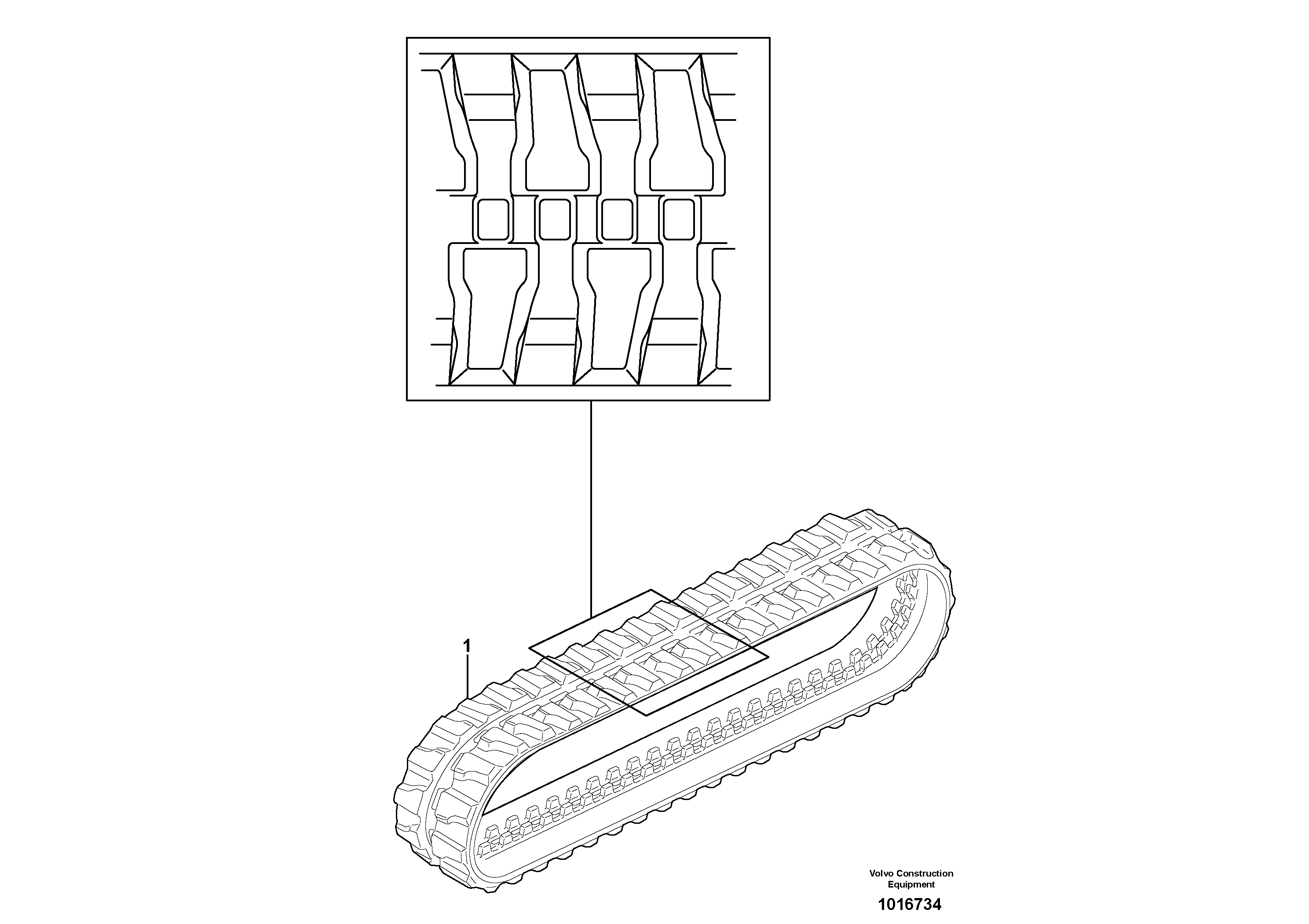 Rubber tracks VOE11806149 VOLVO