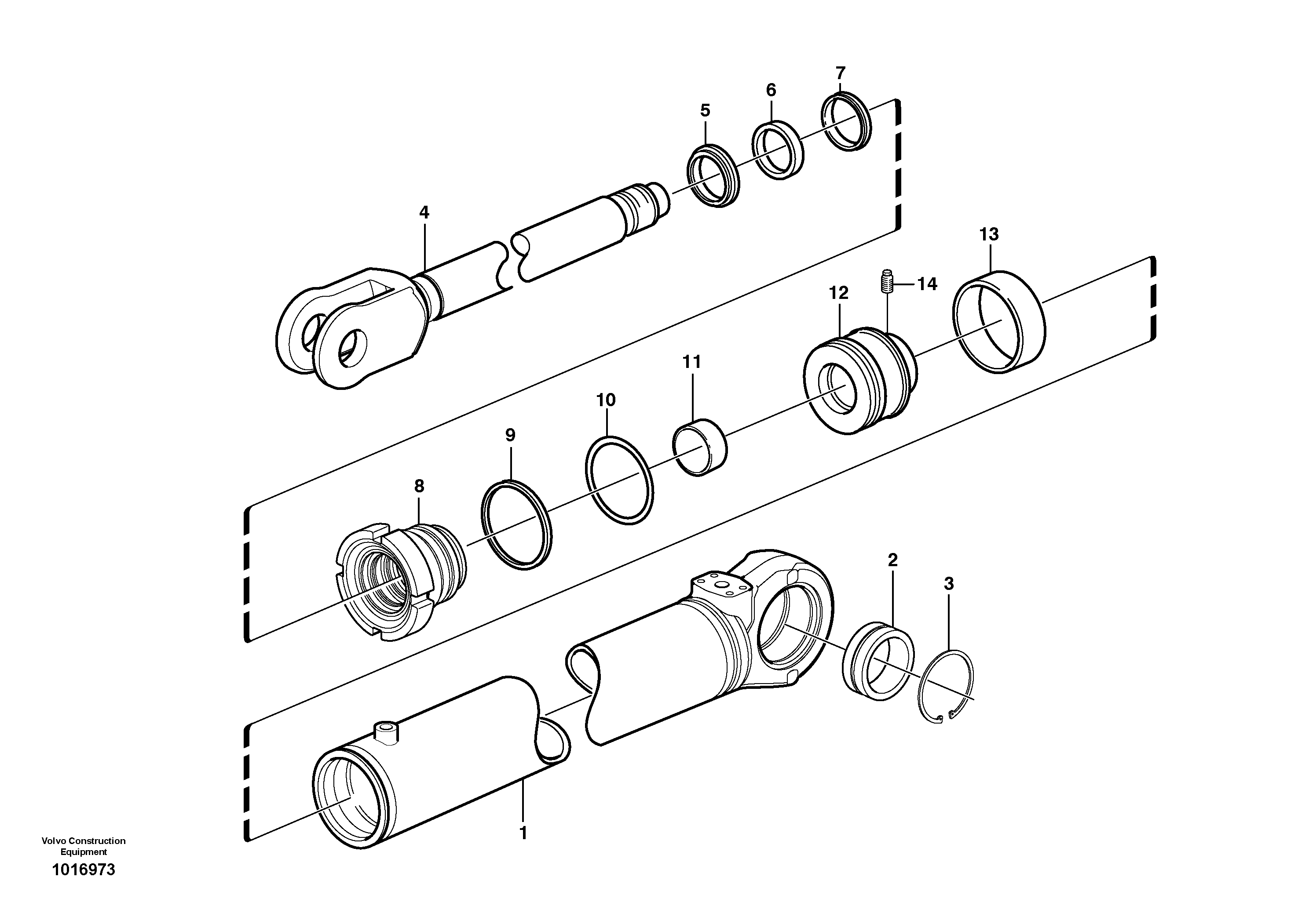 Cylinder tube 11107616 VOLVO