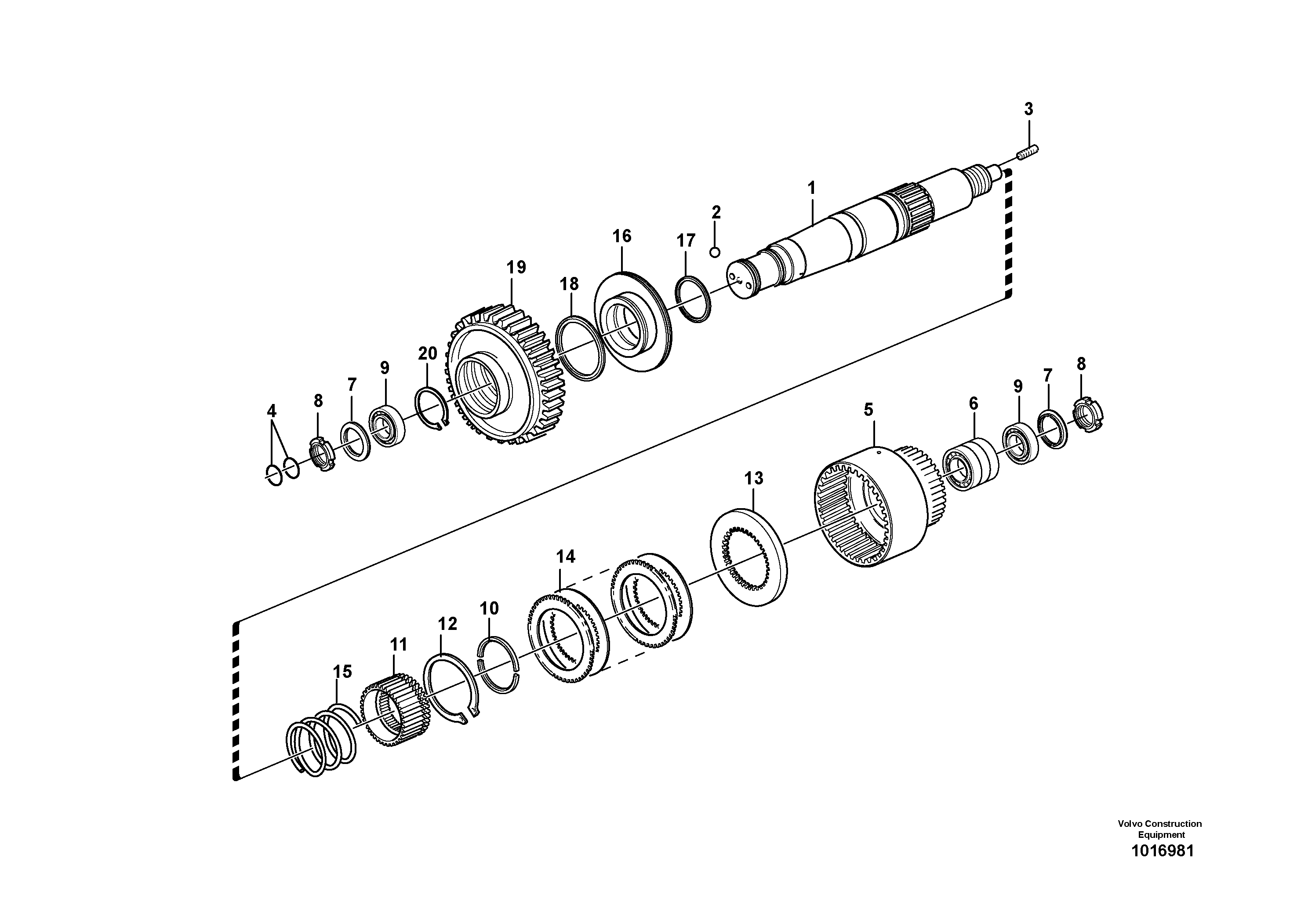Скользящий зуб VOE11144723 VOLVO