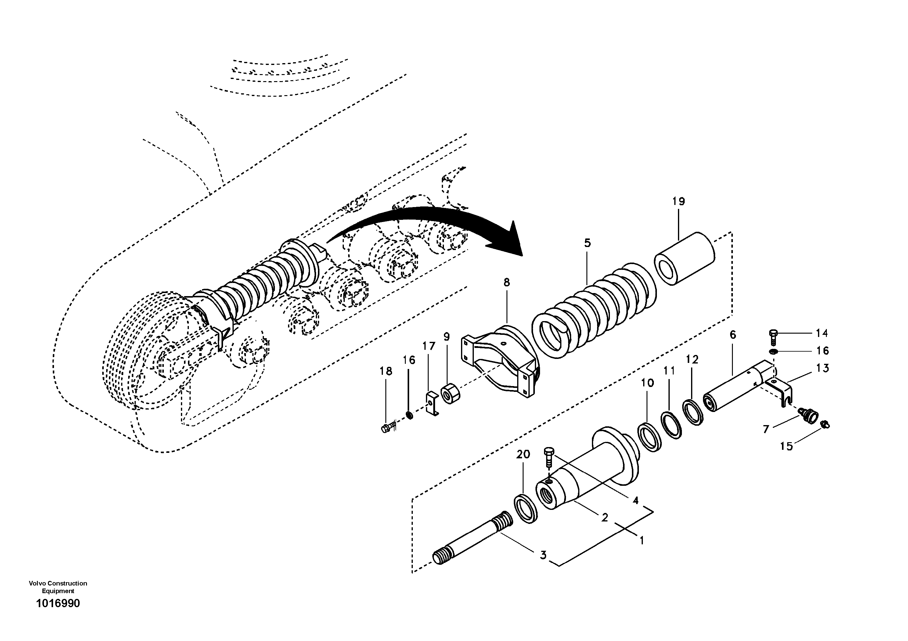 Spring VOE14526735 VOLVO