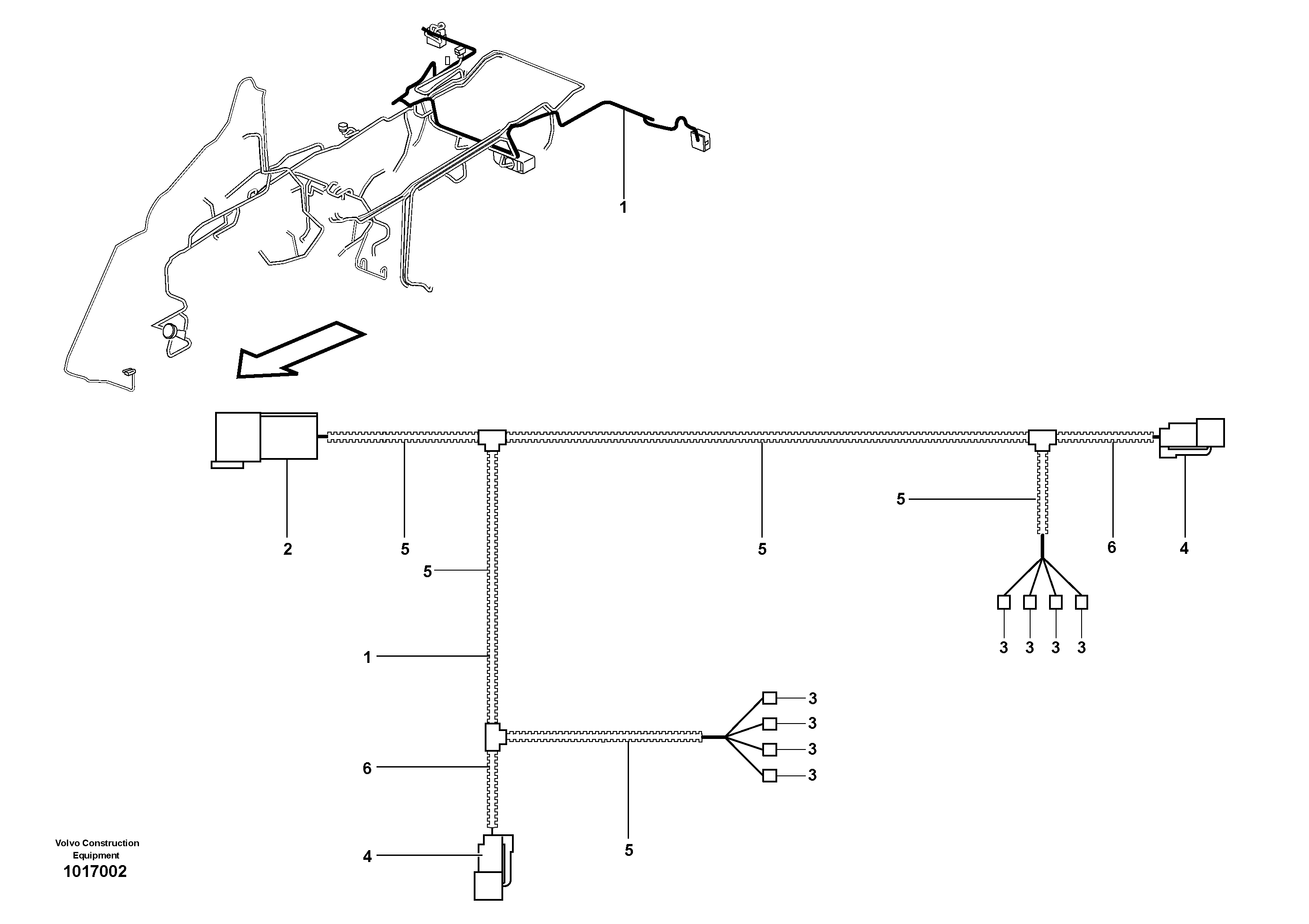 Wire harness VOE11886386 VOLVO