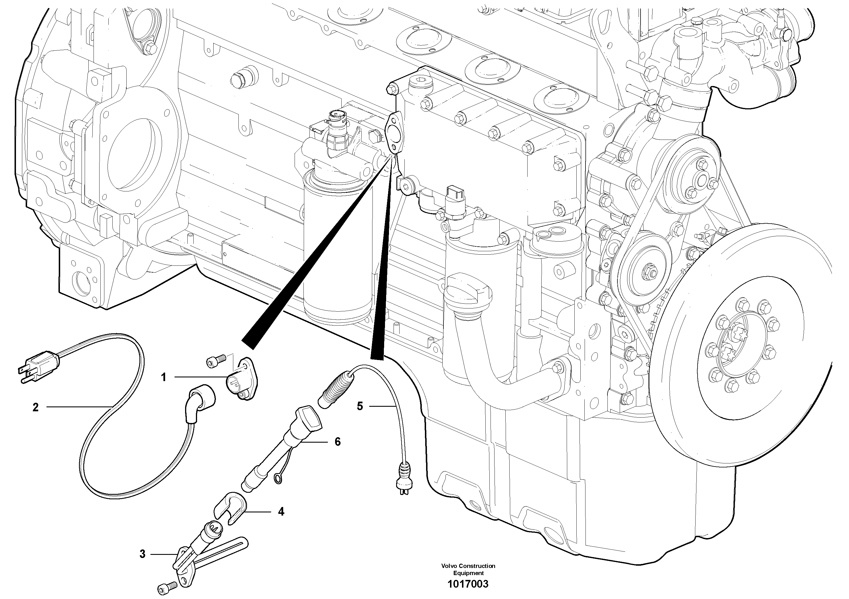 Electrical cable VOE12727408 VOLVO