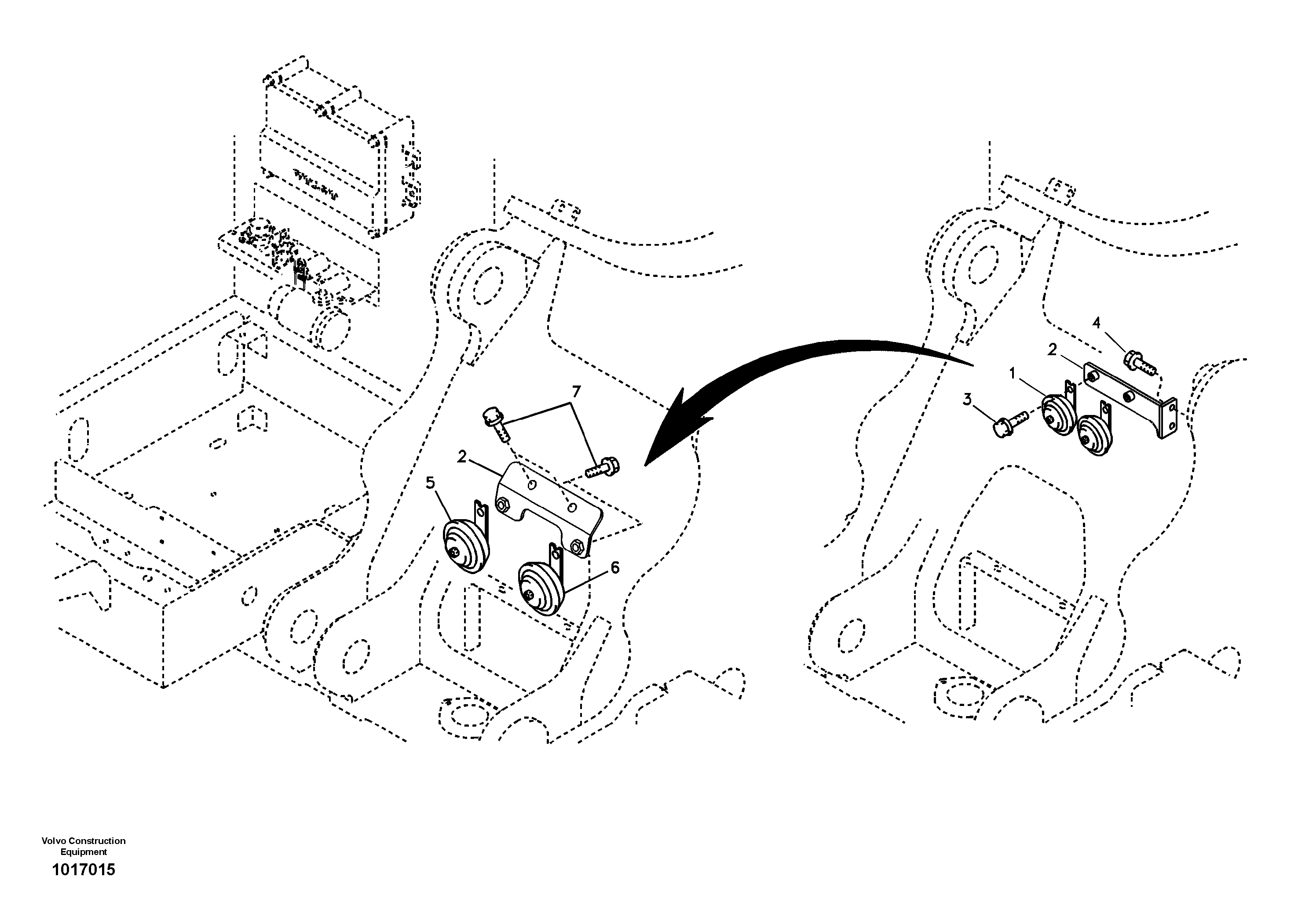 Seat frame VOE14533044 VOLVO