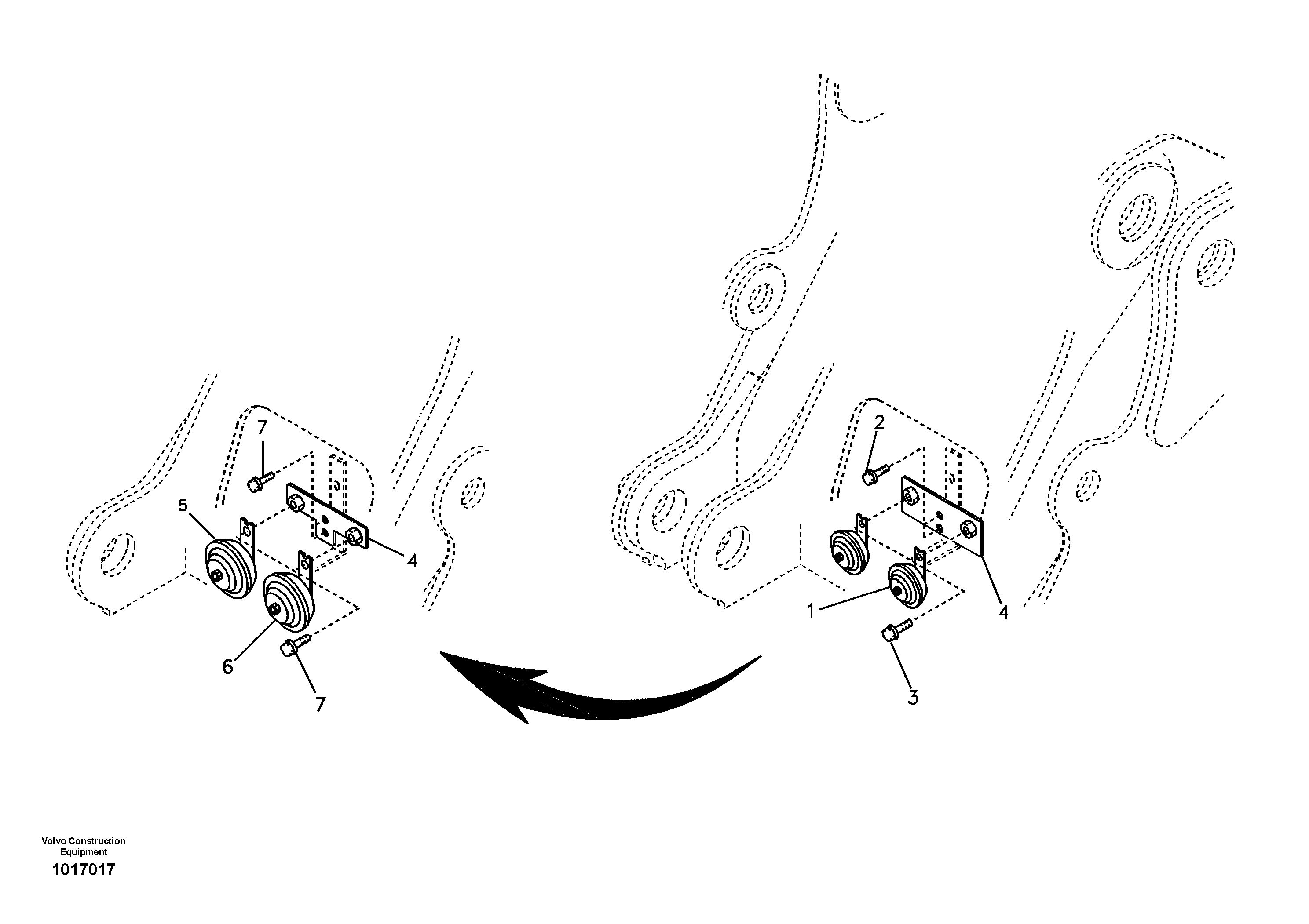 Seat frame VOE14547783 VOLVO
