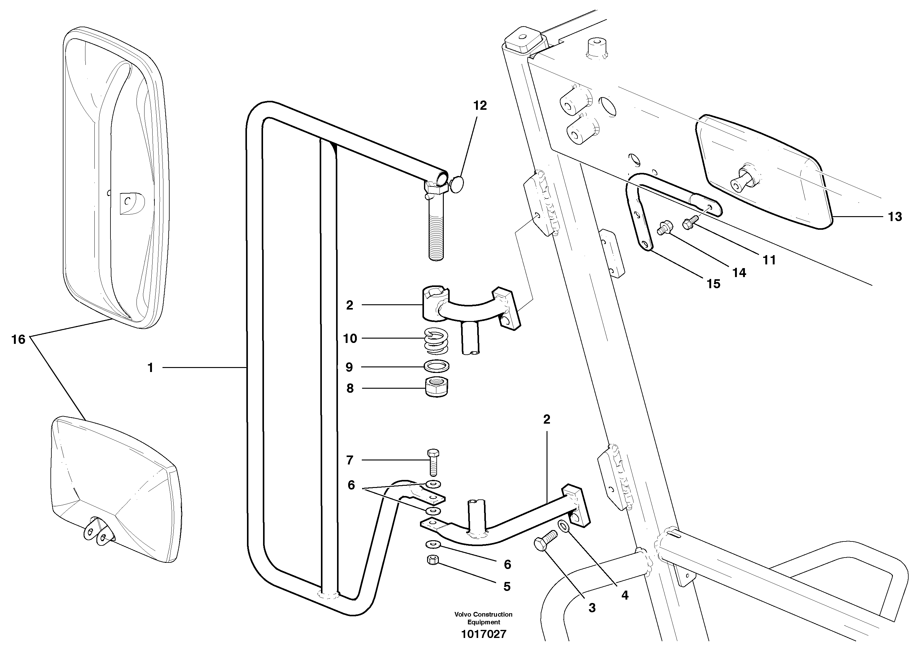 Mounting rail VOE983264 VOLVO