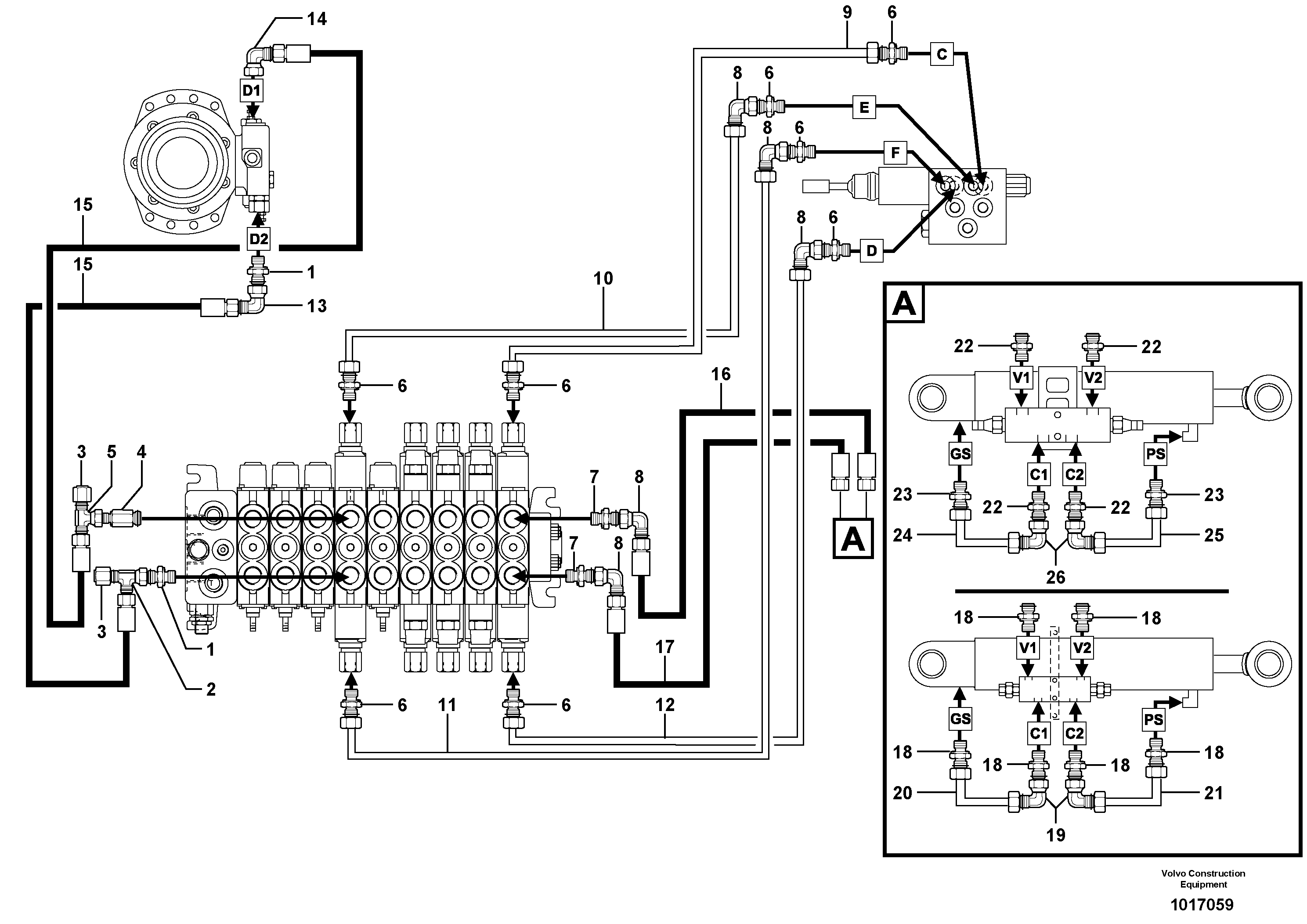 Fuel miser valve VOE11802196 VOLVO