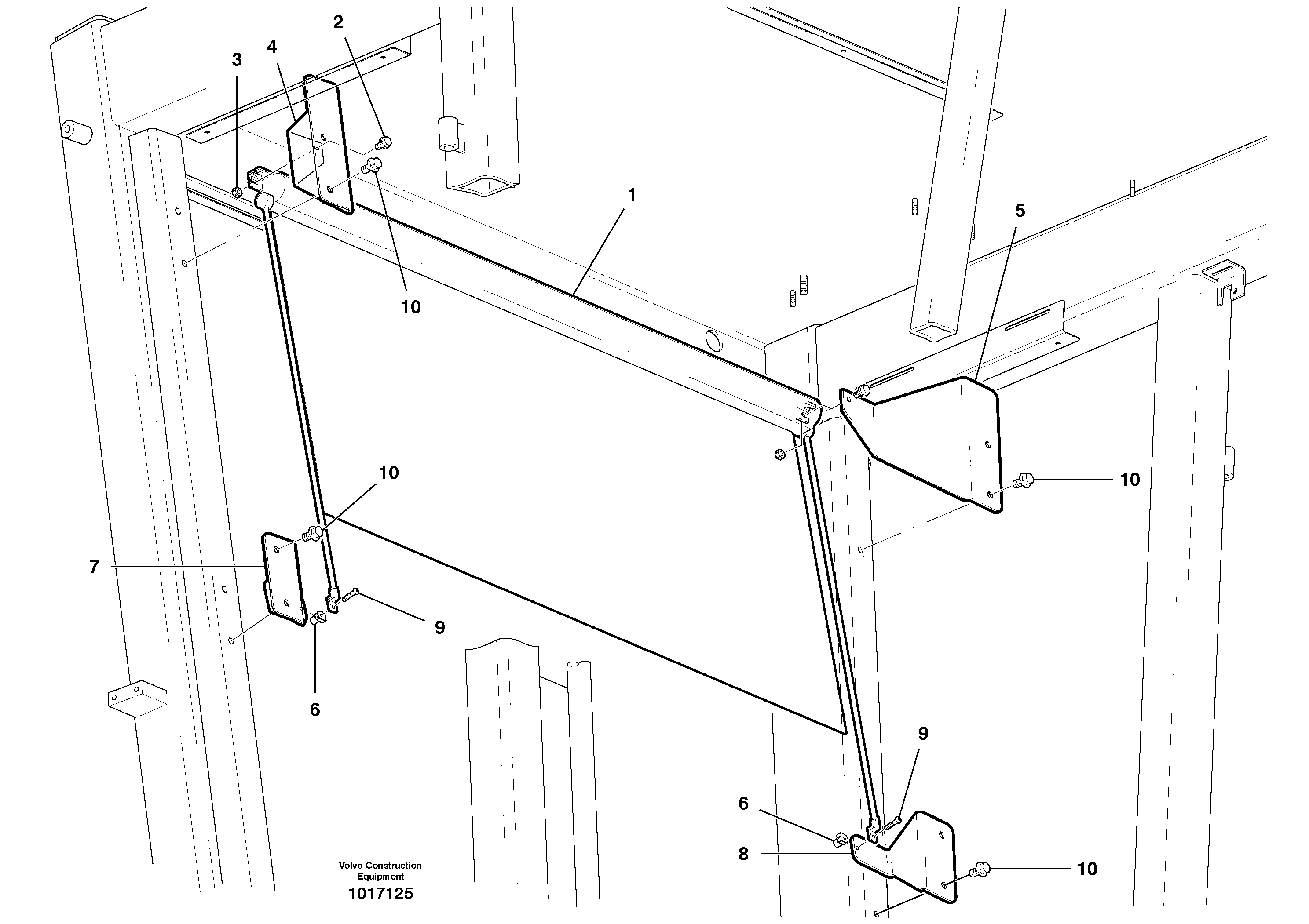 Seat frame VOE17278964 VOLVO
