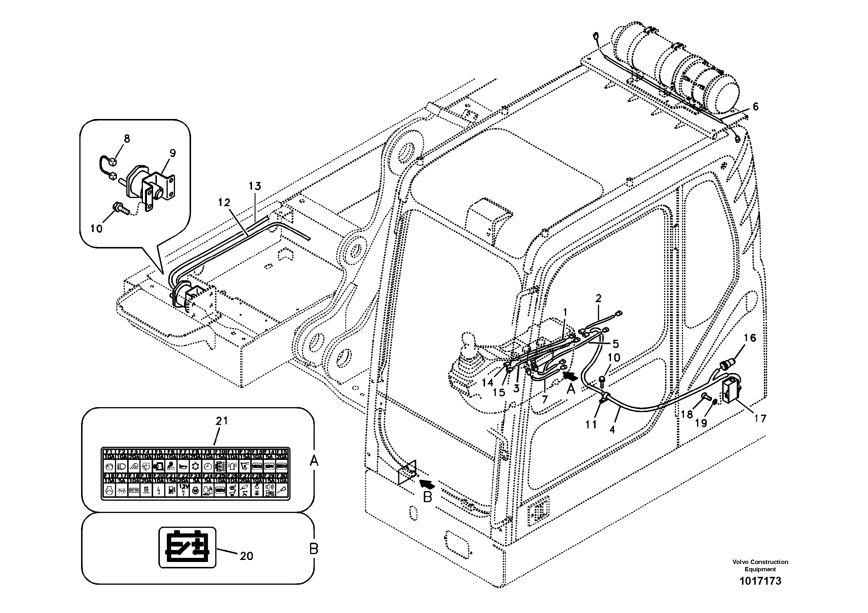 Reinforcing plate VOE20724975 VOLVO
