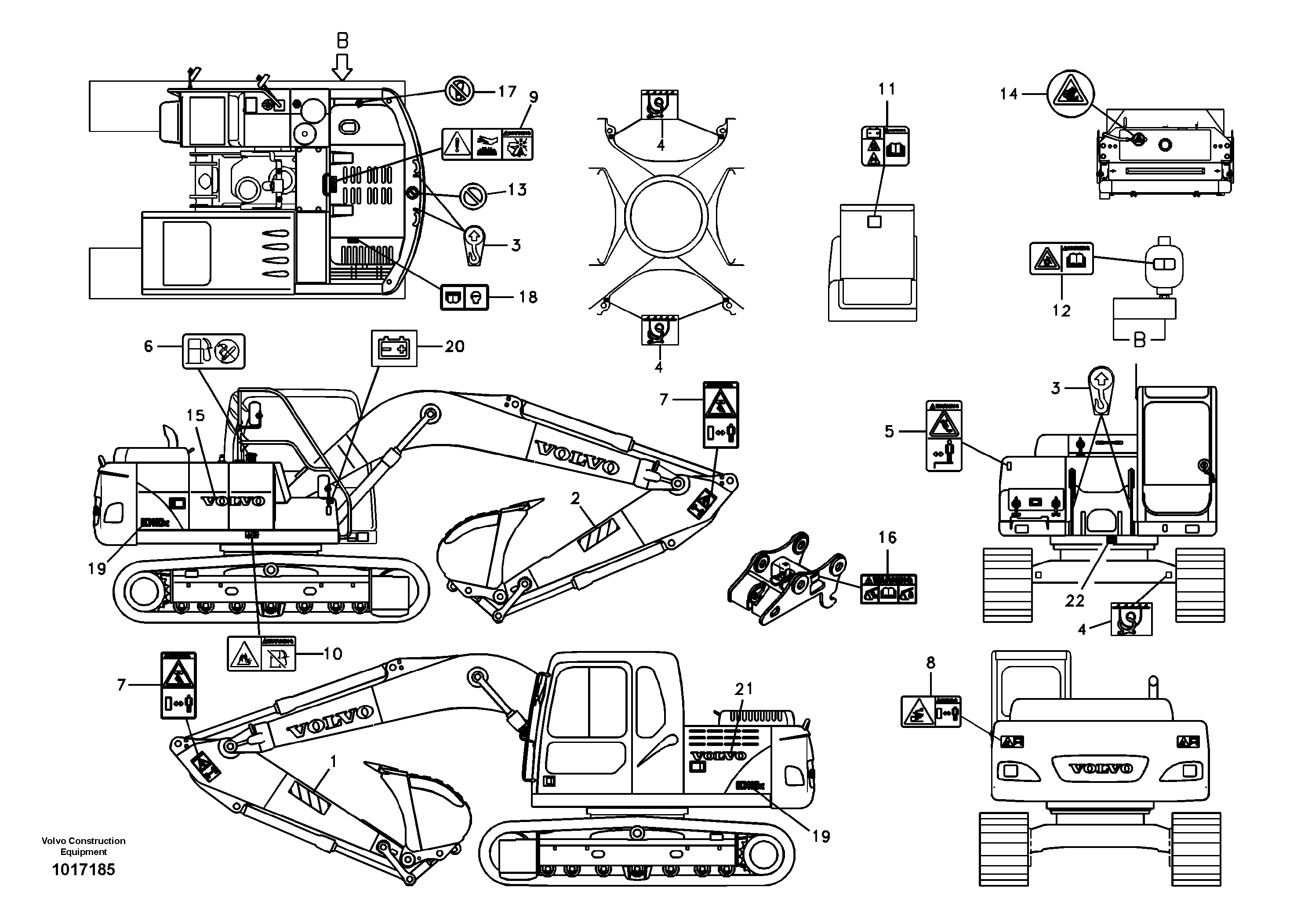Decal Set VOE14536836 VOLVO