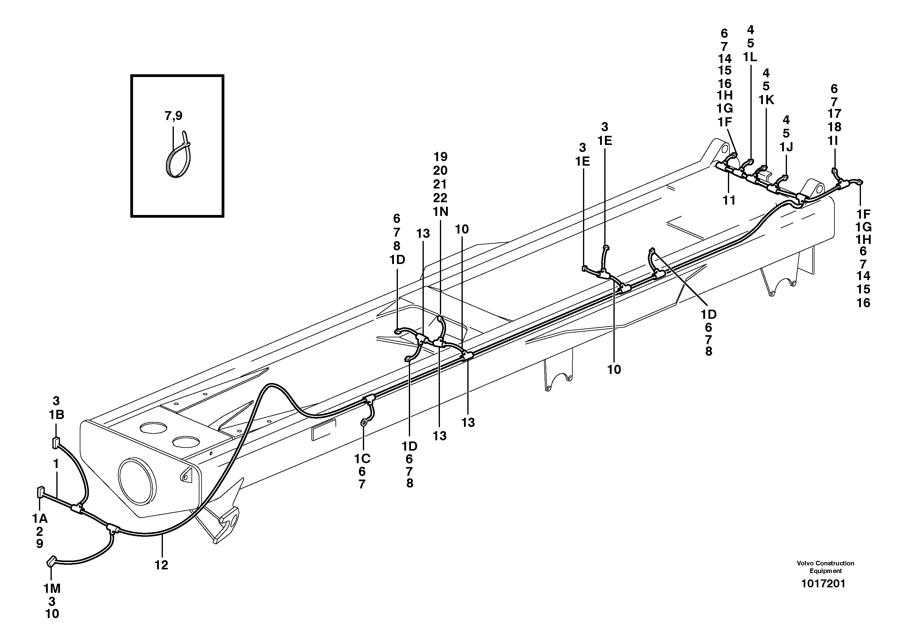 Rubber cushion VOE11196542 VOLVO