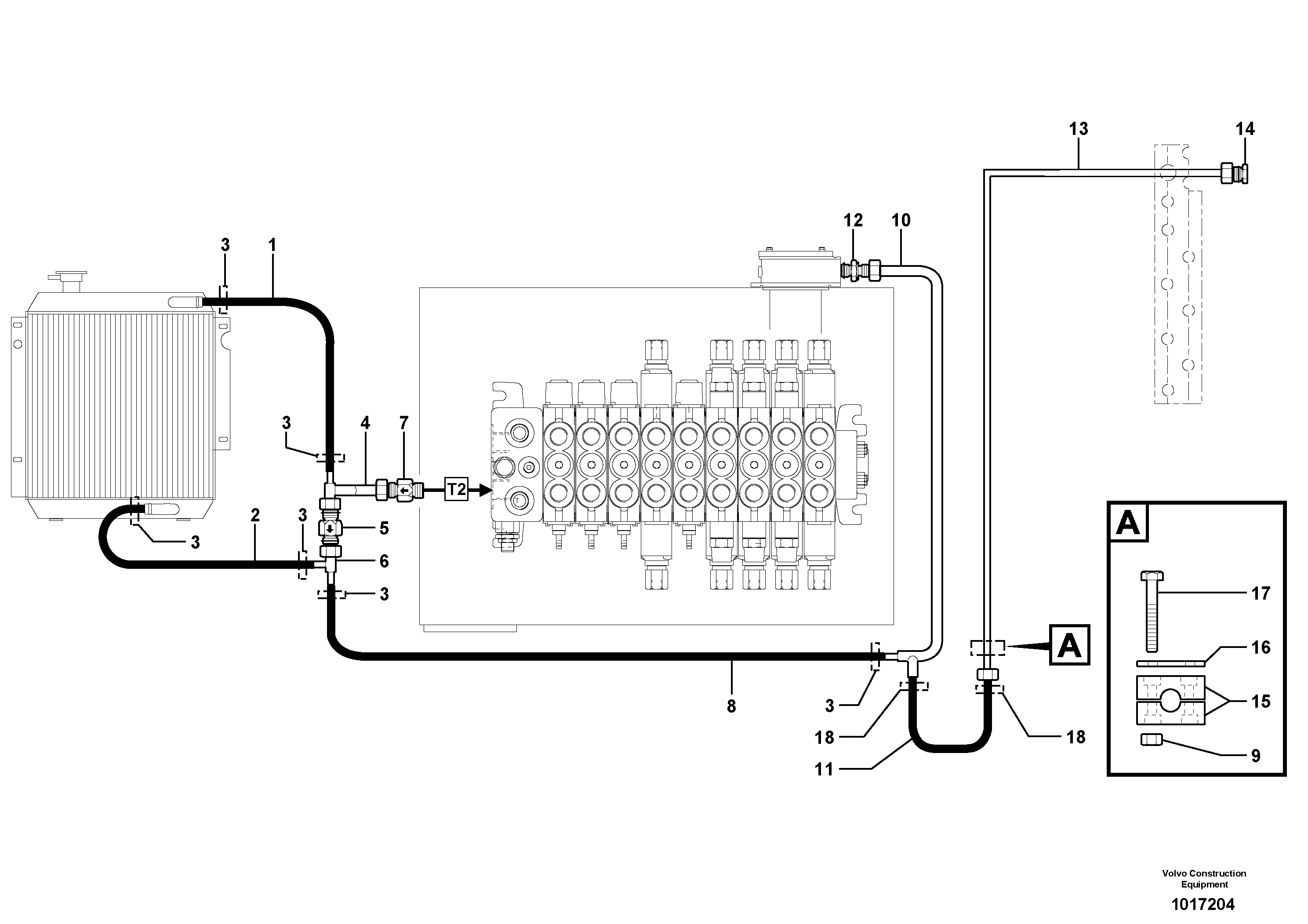 Fuel miser valve VOE11805355 VOLVO