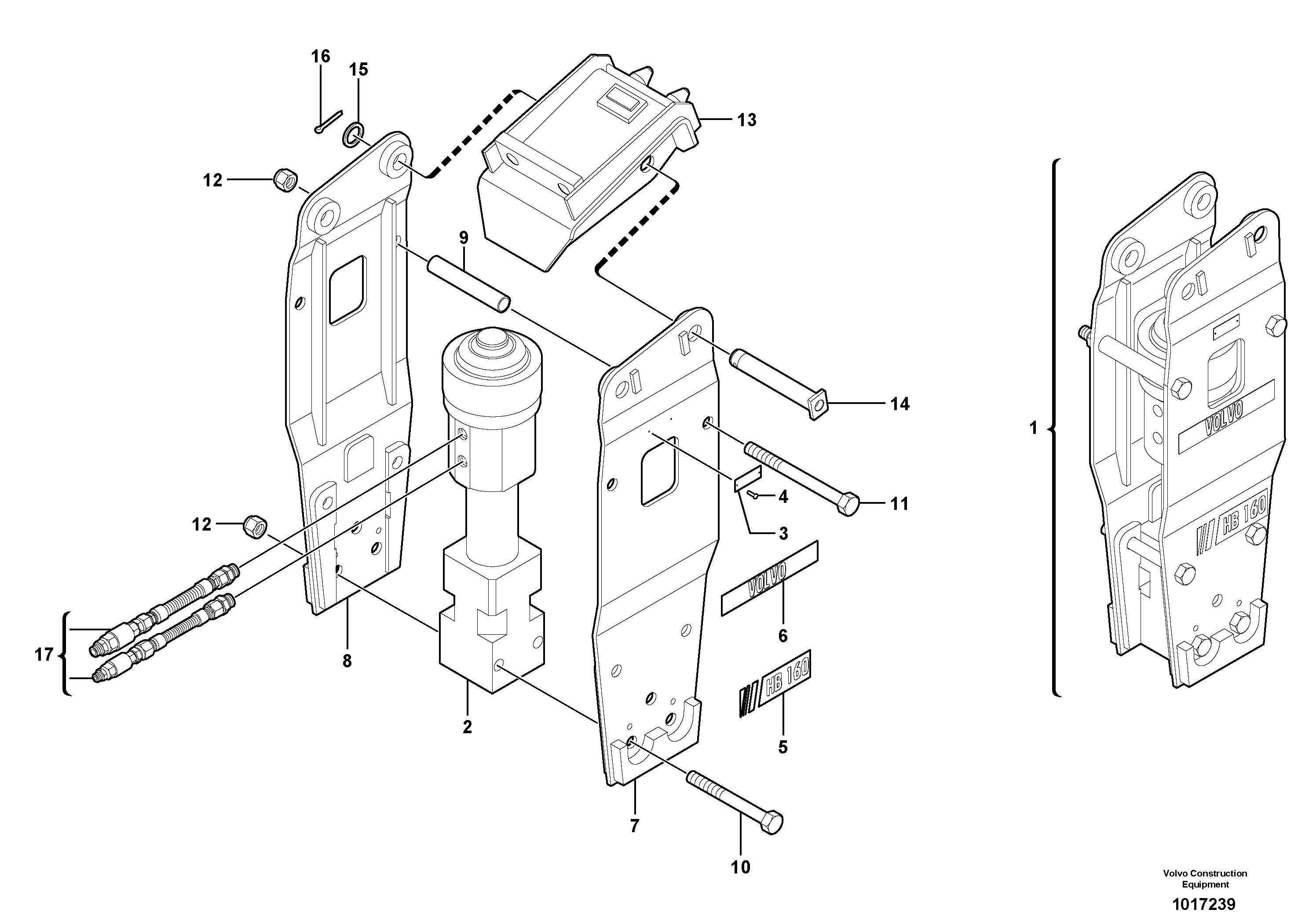 Upper Wiper VOE11805571 VOLVO