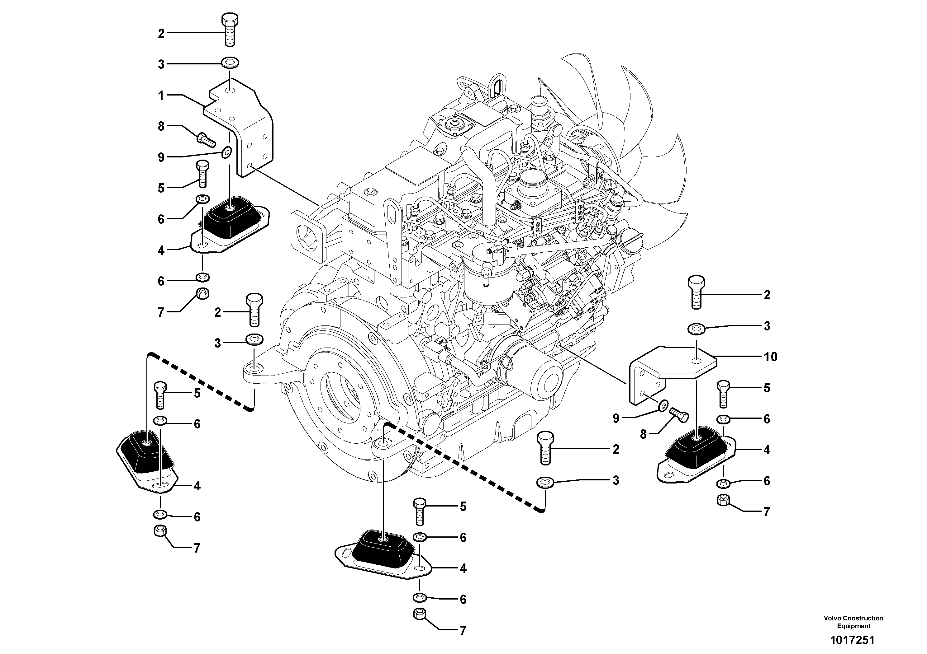 Рычаг погрузчика VOE11090592 VOLVO