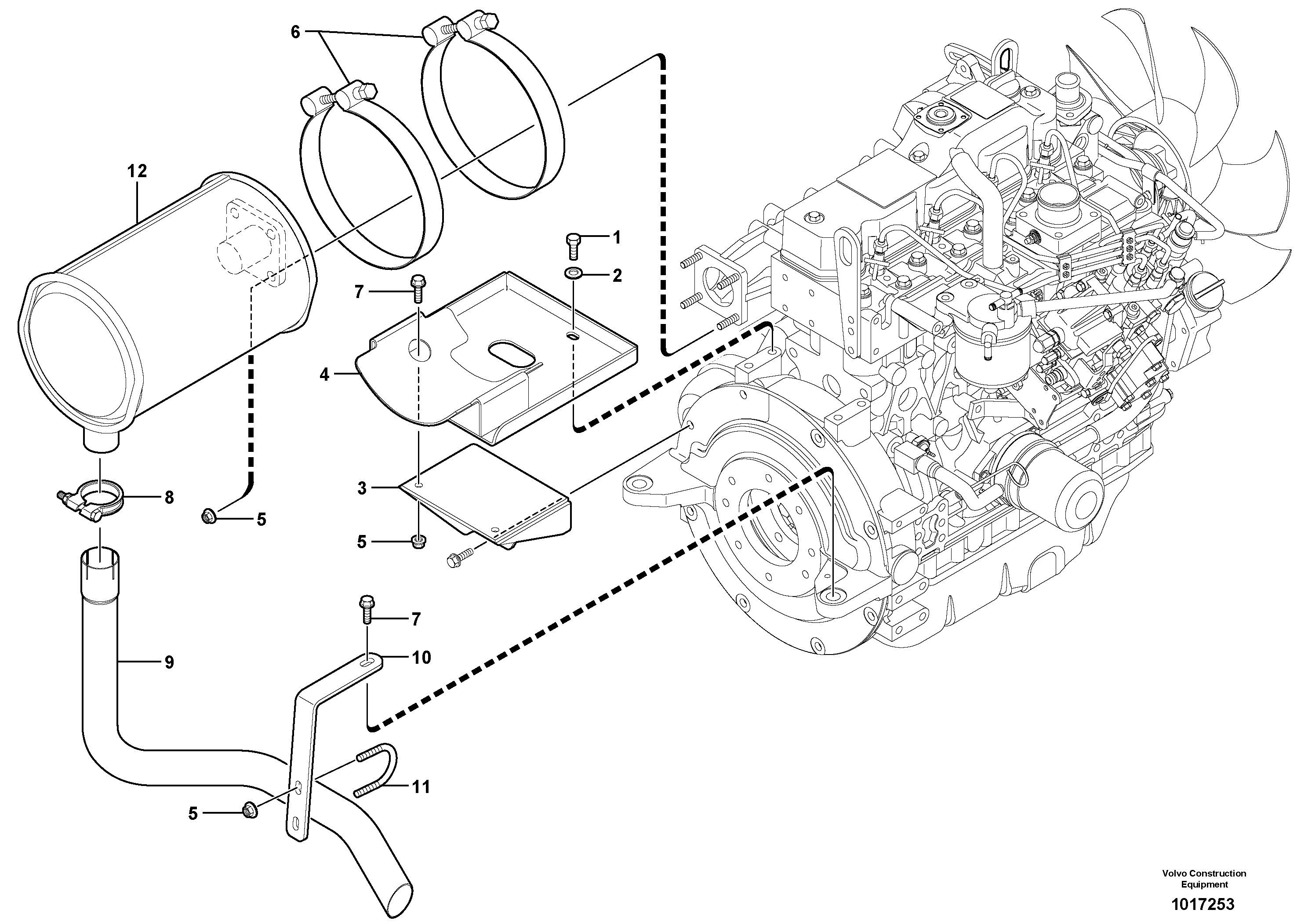 Support Frame VOE11801580 VOLVO