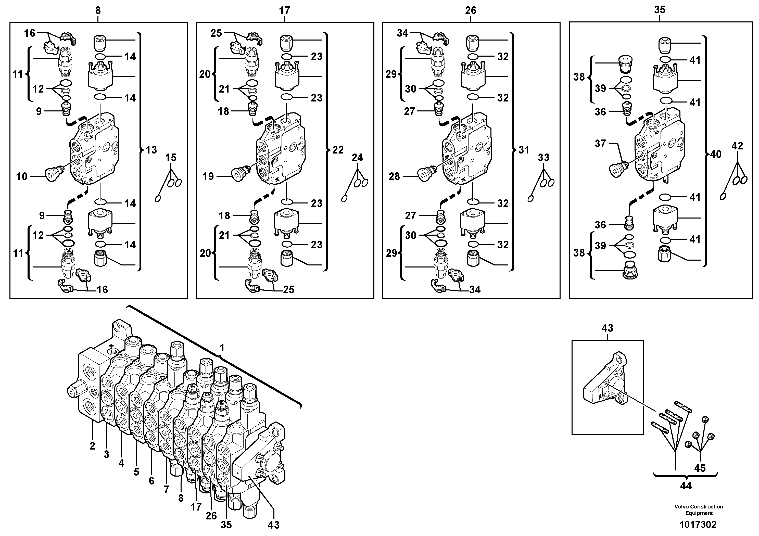 Door Guide VOE11715376 VOLVO