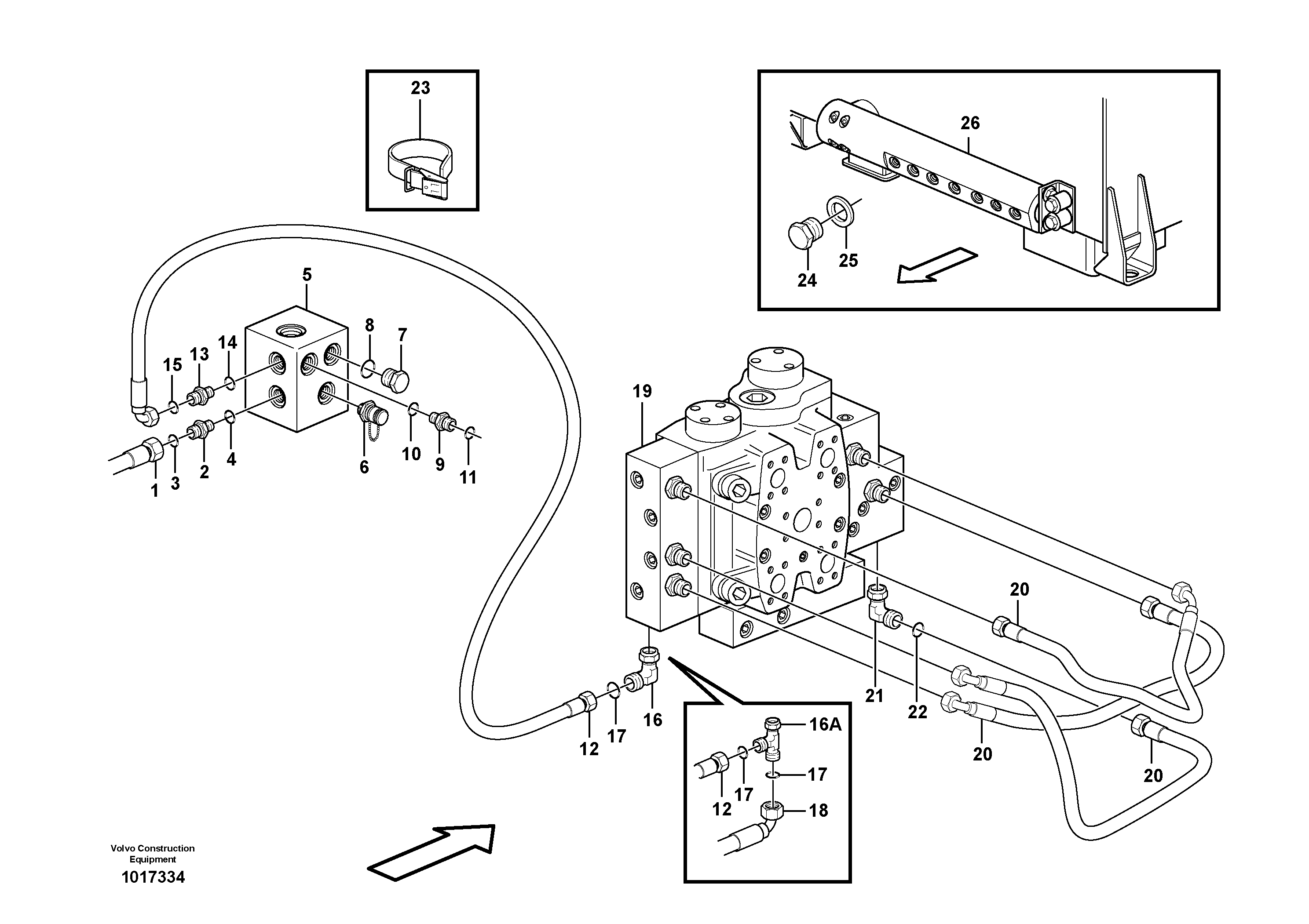 Timing gear casing VOE936875 VOLVO