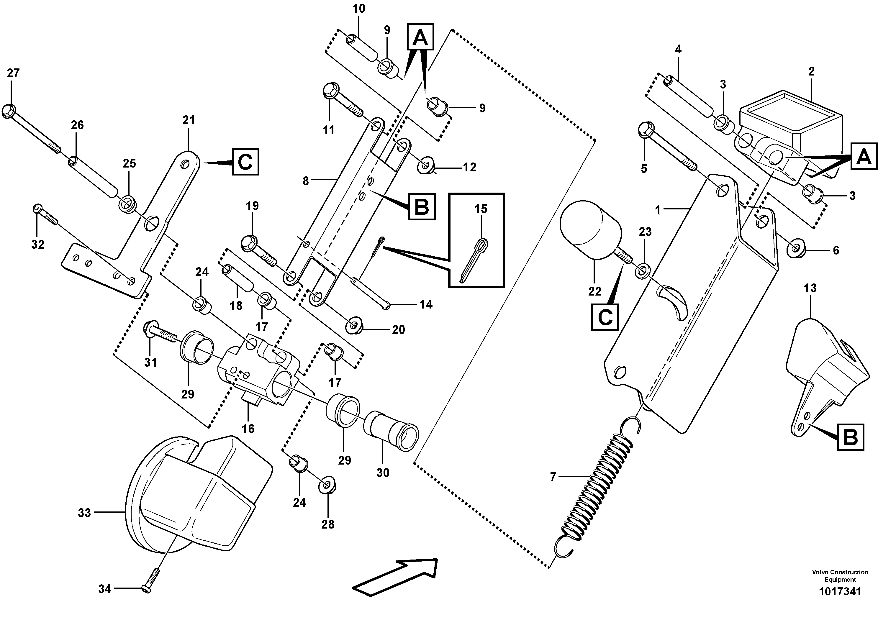 Clevis Pin EH/VOE13964826 VOLVO