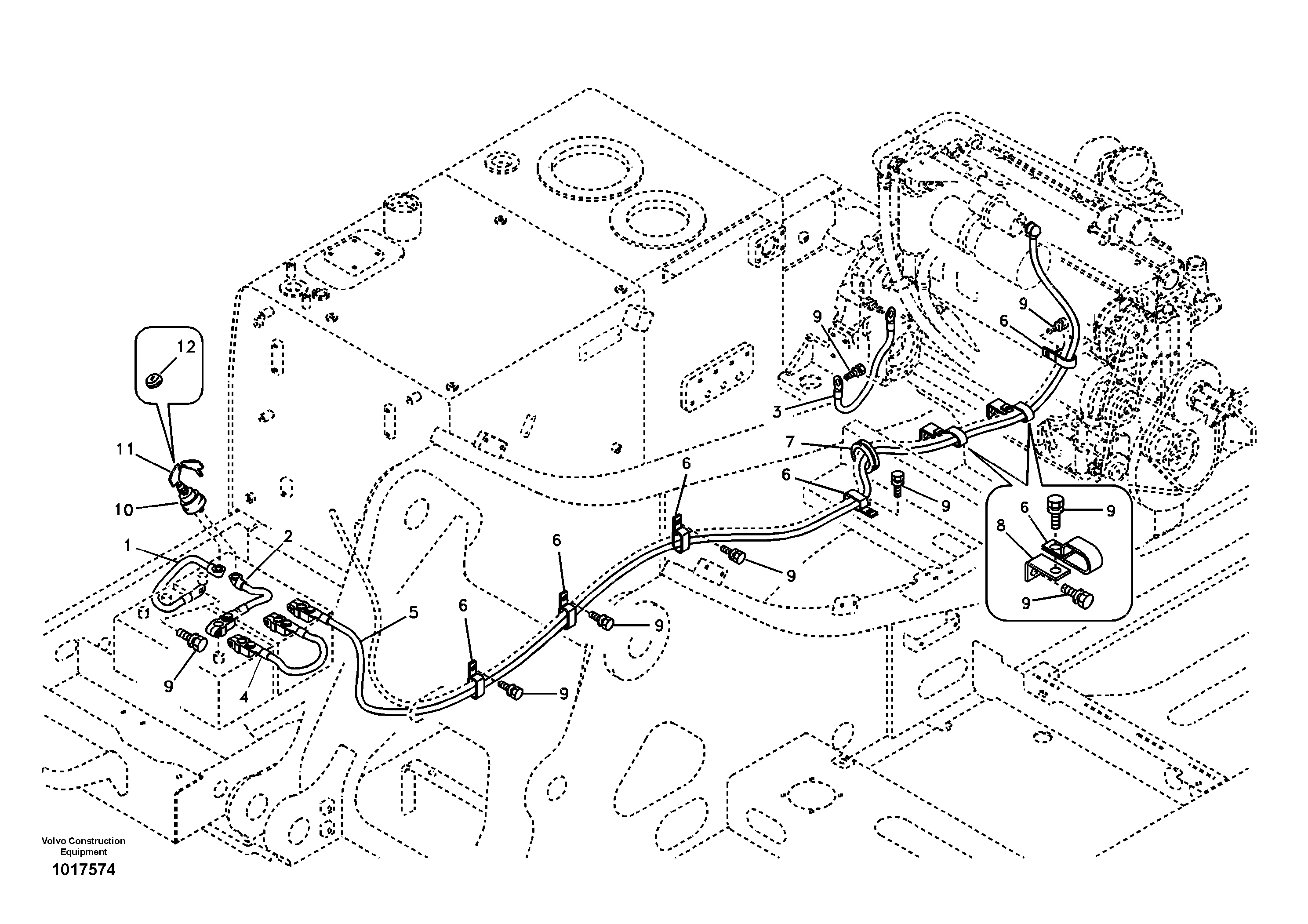 Battery Cable VOE14501542 VOLVO