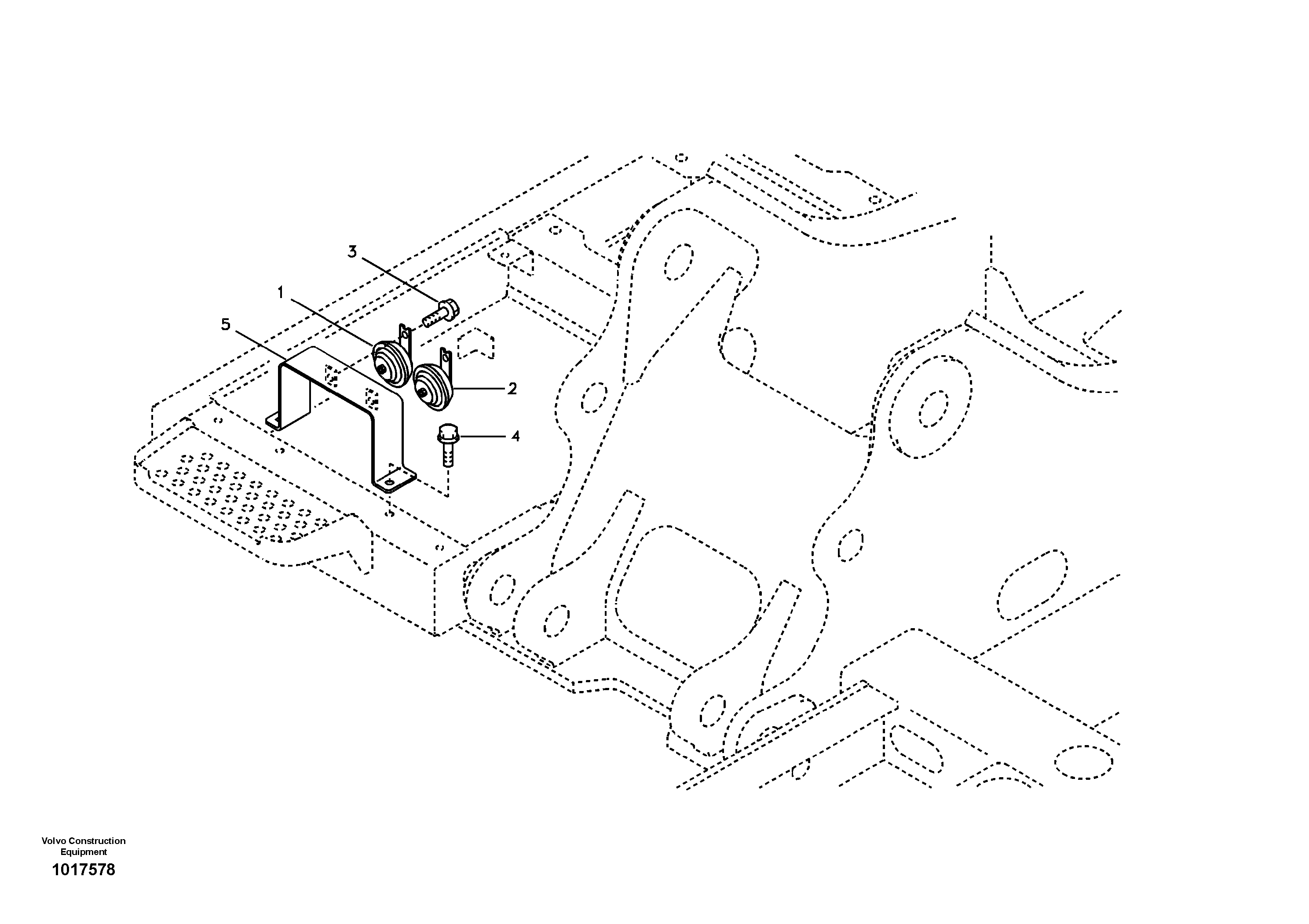 Seat frame VOE14538554 VOLVO