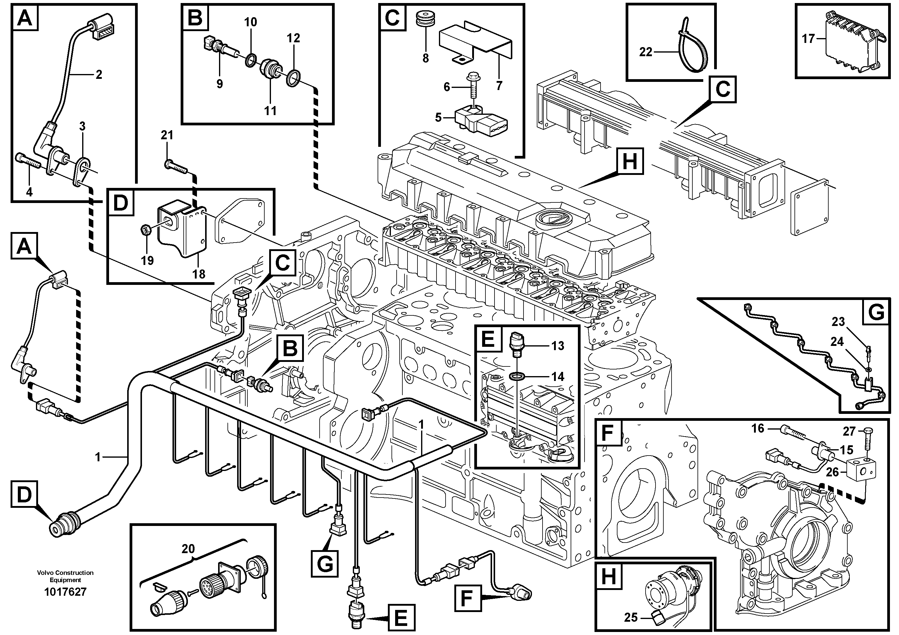 Wire harness VOE20718807 VOLVO