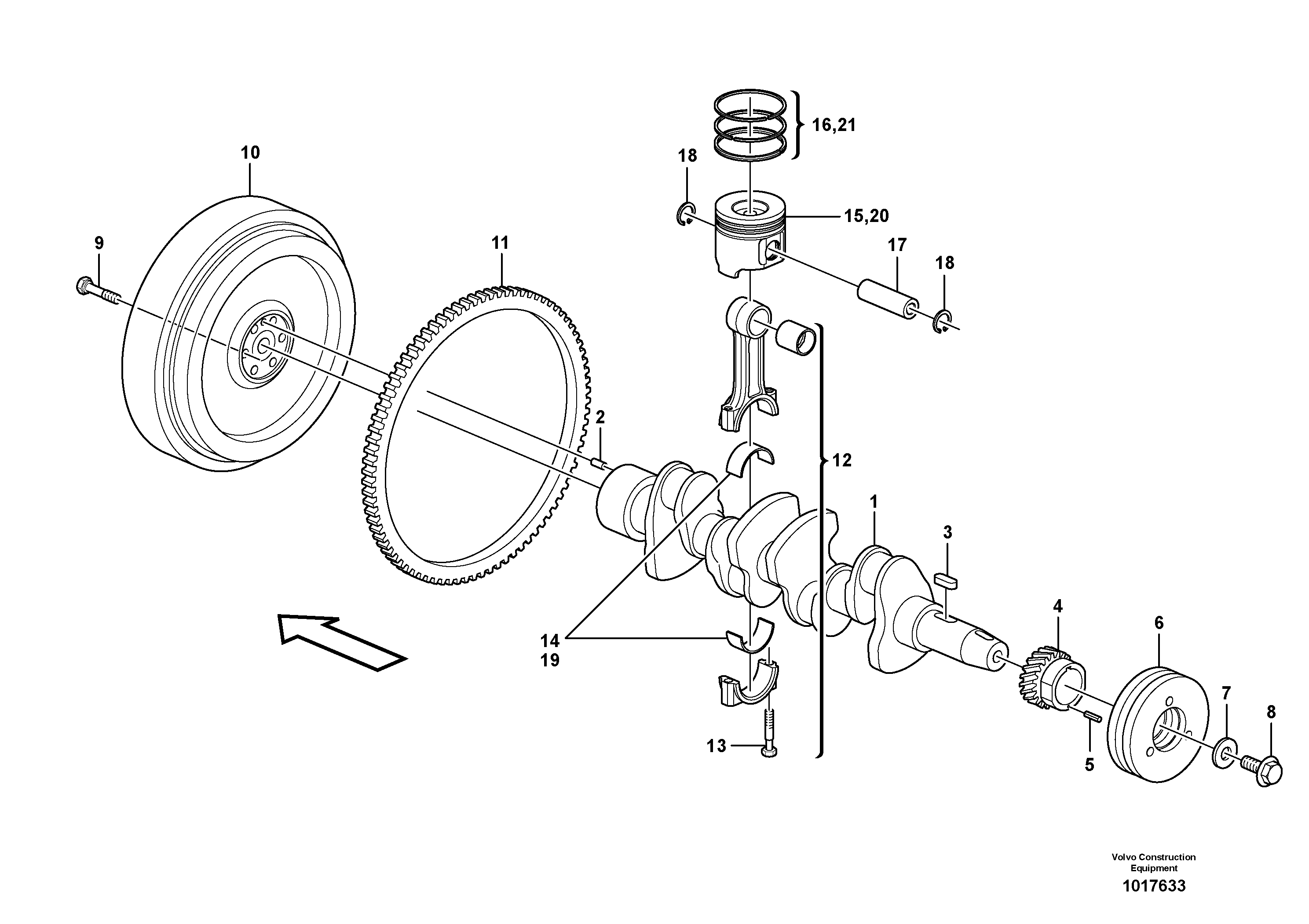 Snap Ring VOE11714357 VOLVO
