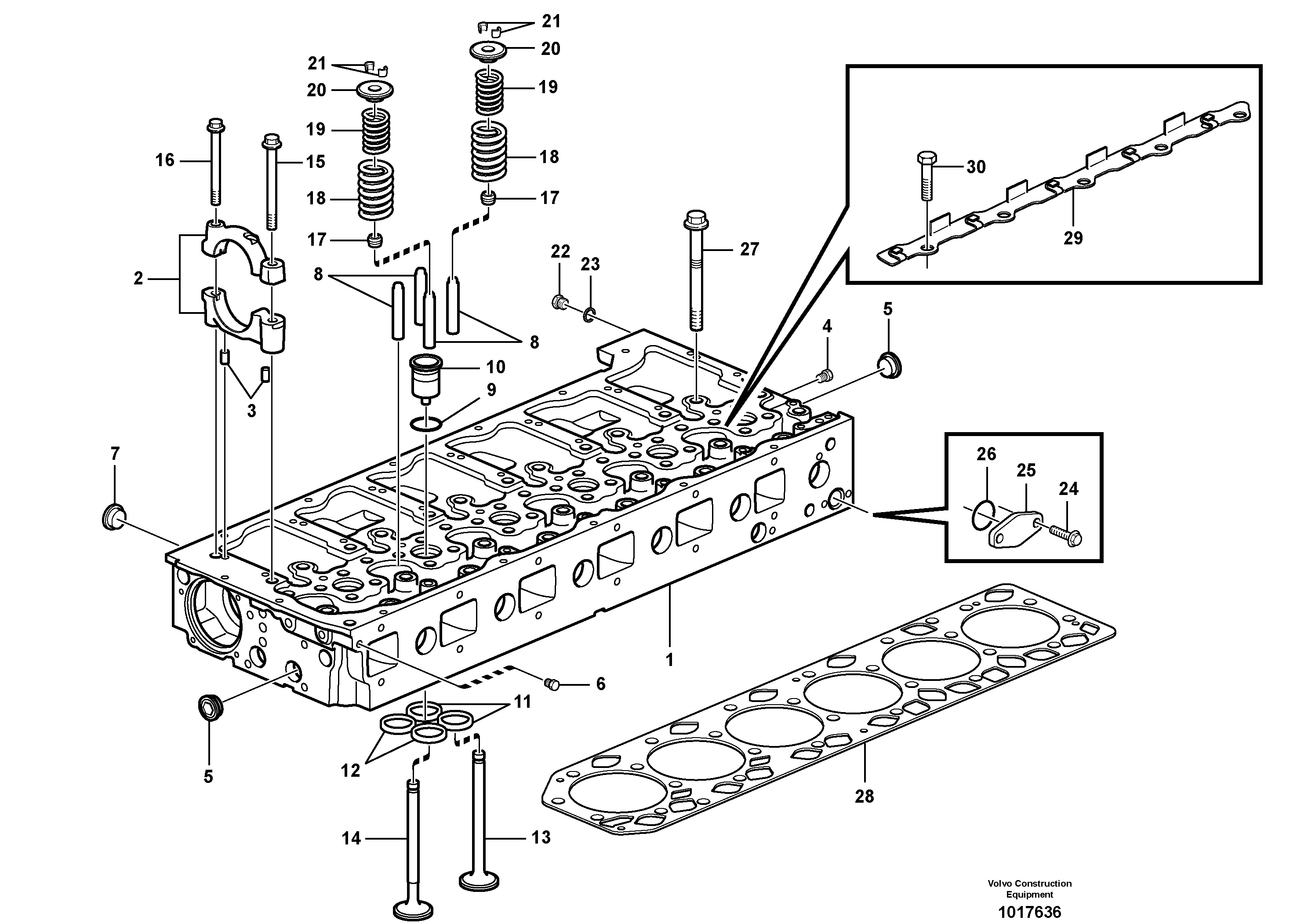 Valve stem seal VOE21990221 VOLVO