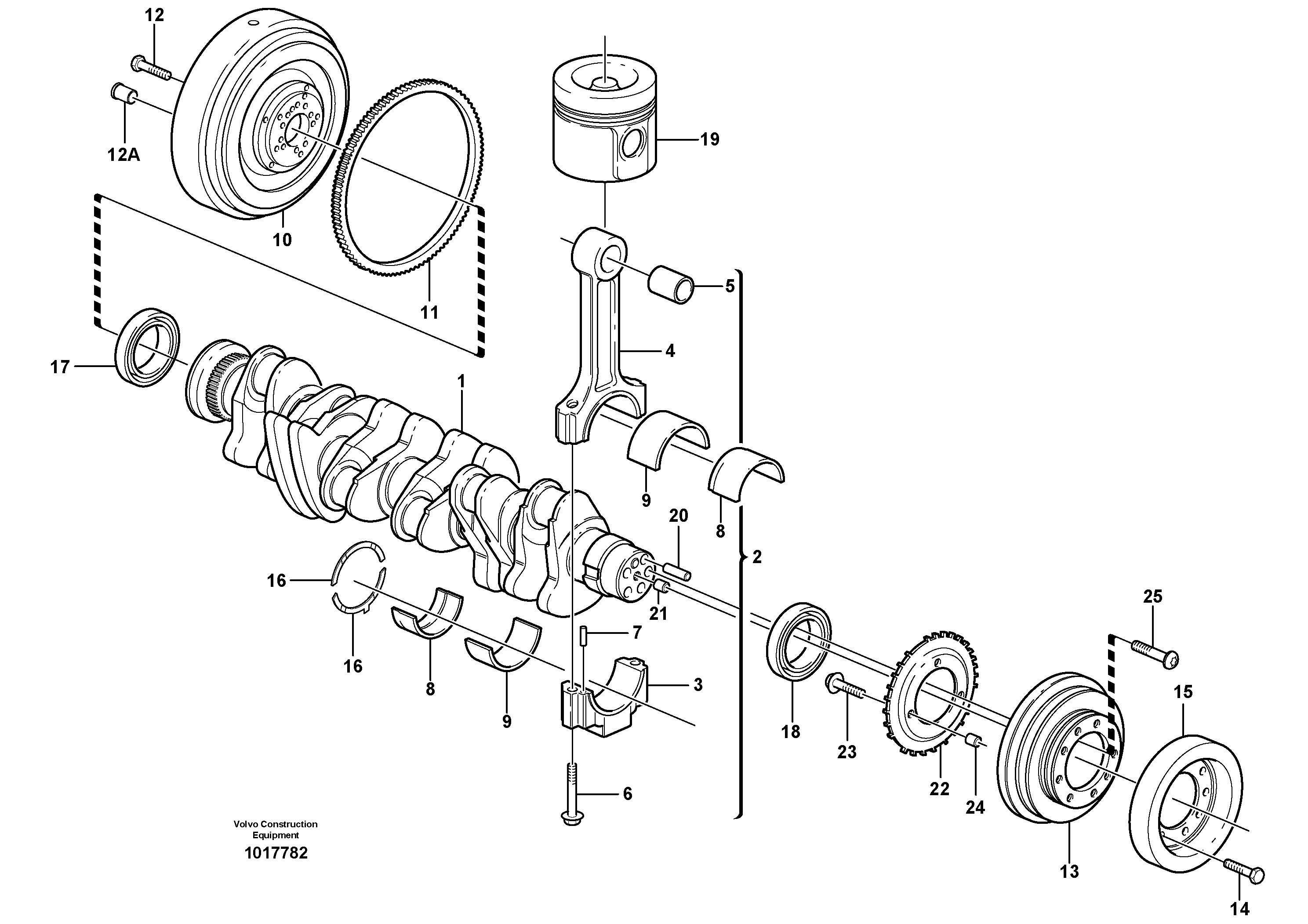 Flywheel VOE20527044 VOLVO