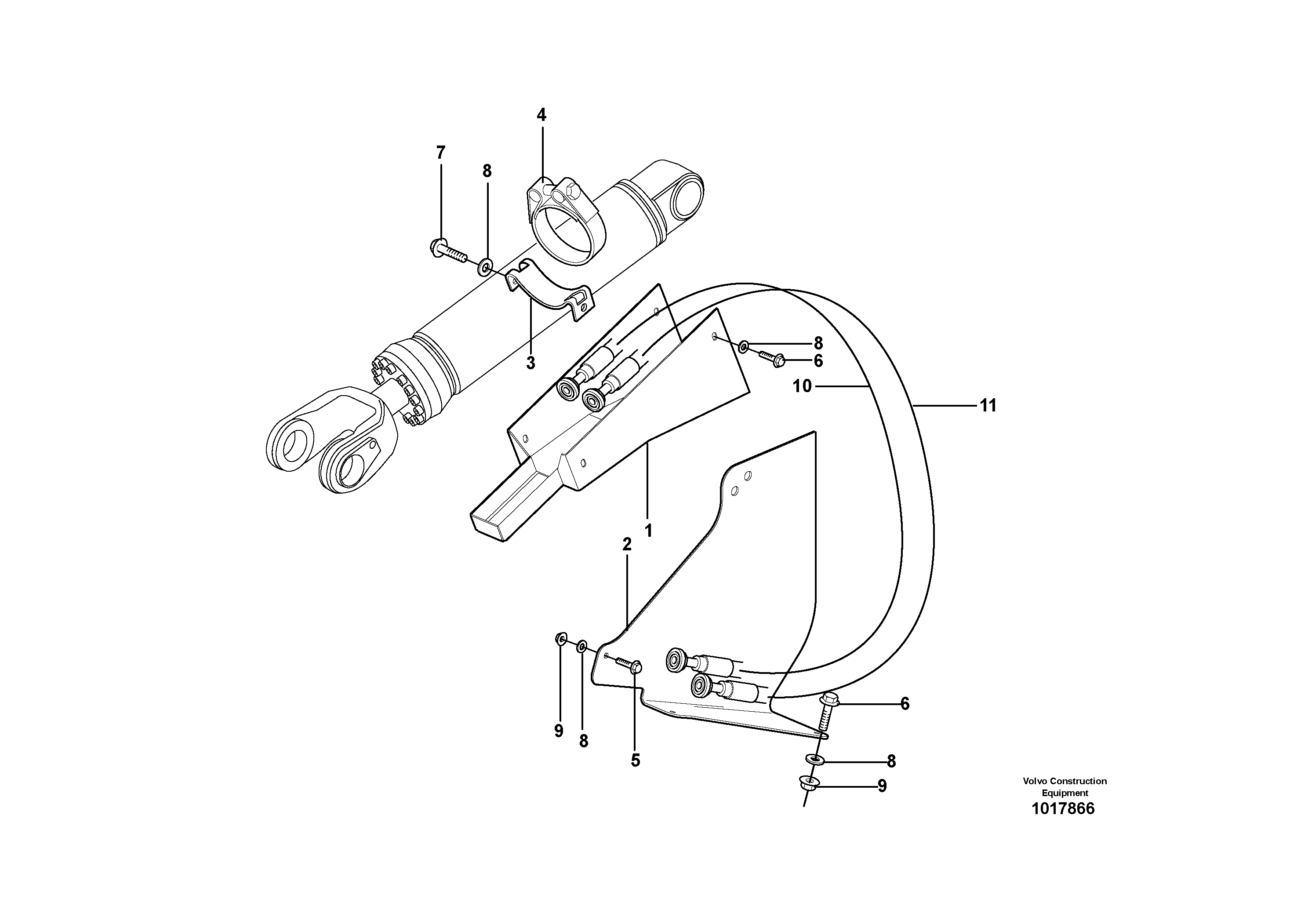 Timing gear casing VOE15036503 VOLVO