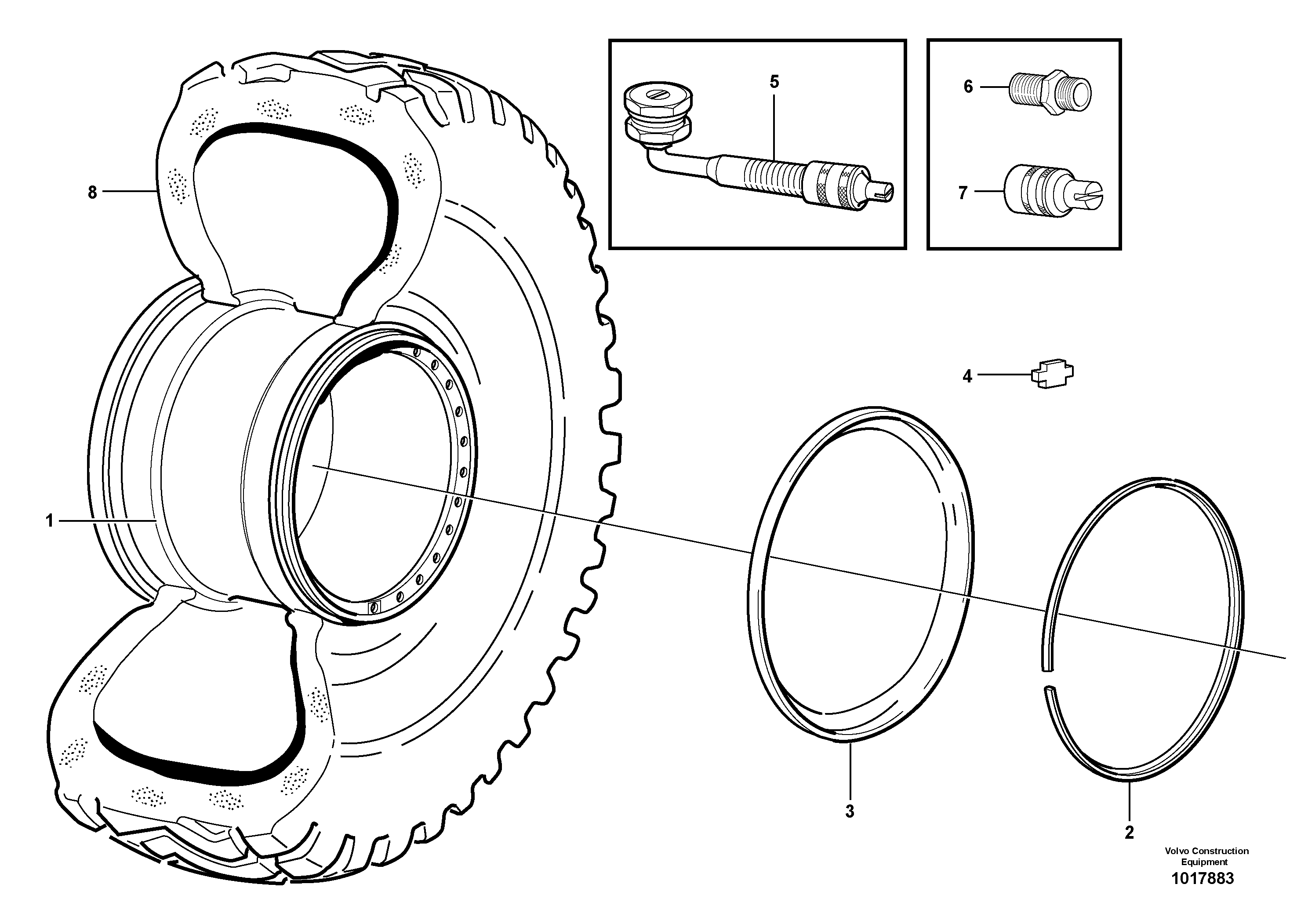 Mn Bearing Part VOE11180170 VOLVO