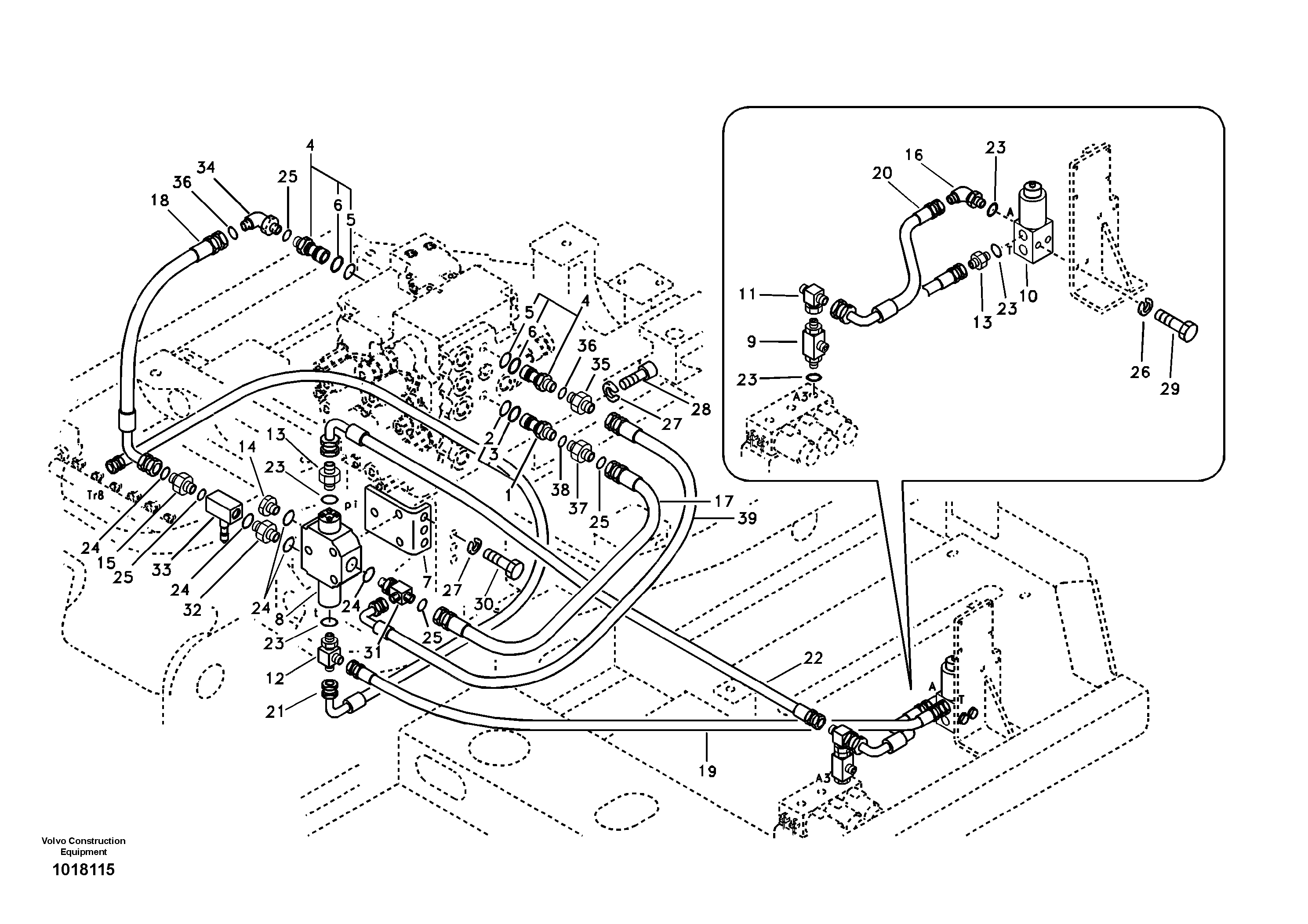 Seat frame RM/VOE14509905 VOLVO