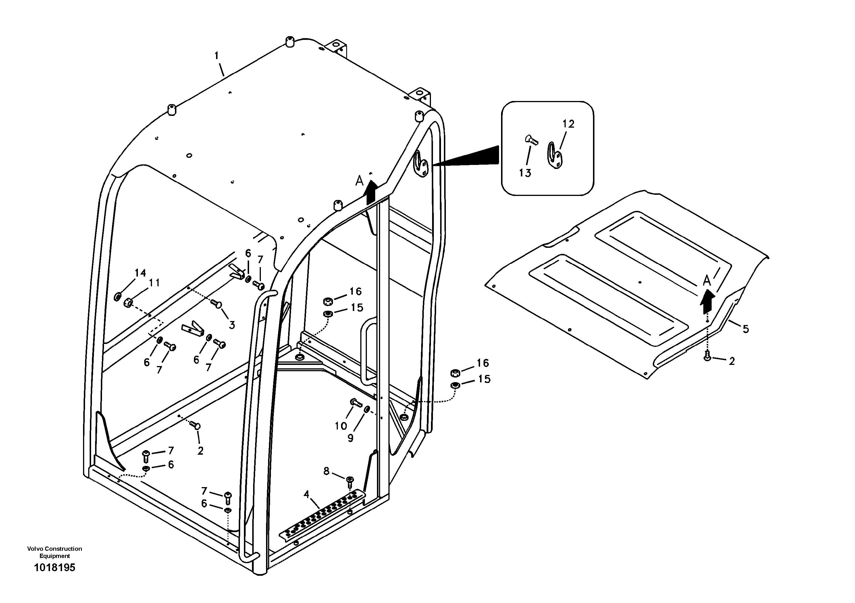 Mirror Casing VOE14880598 VOLVO