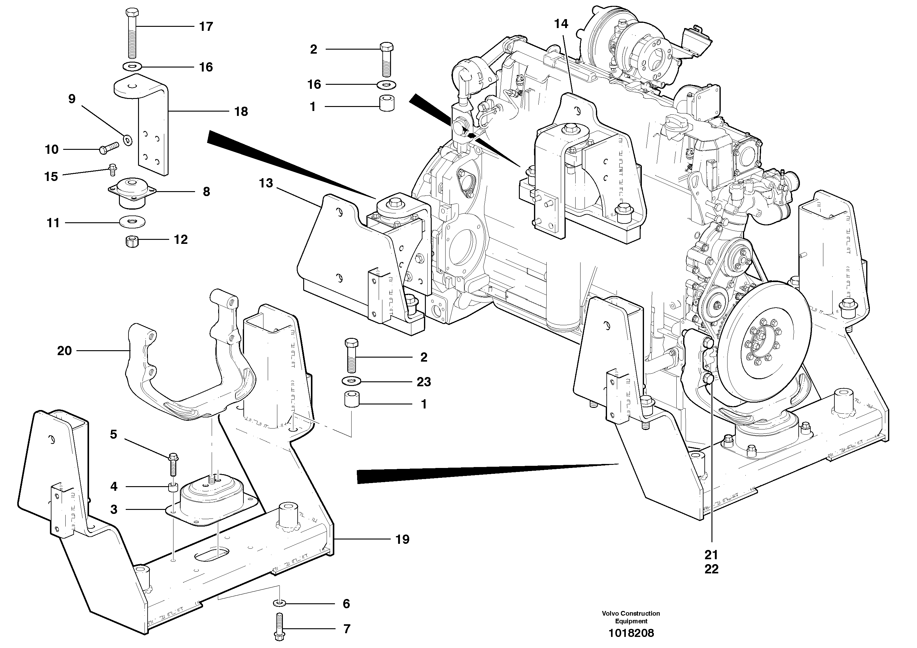 Mounting rail VOE983288 VOLVO