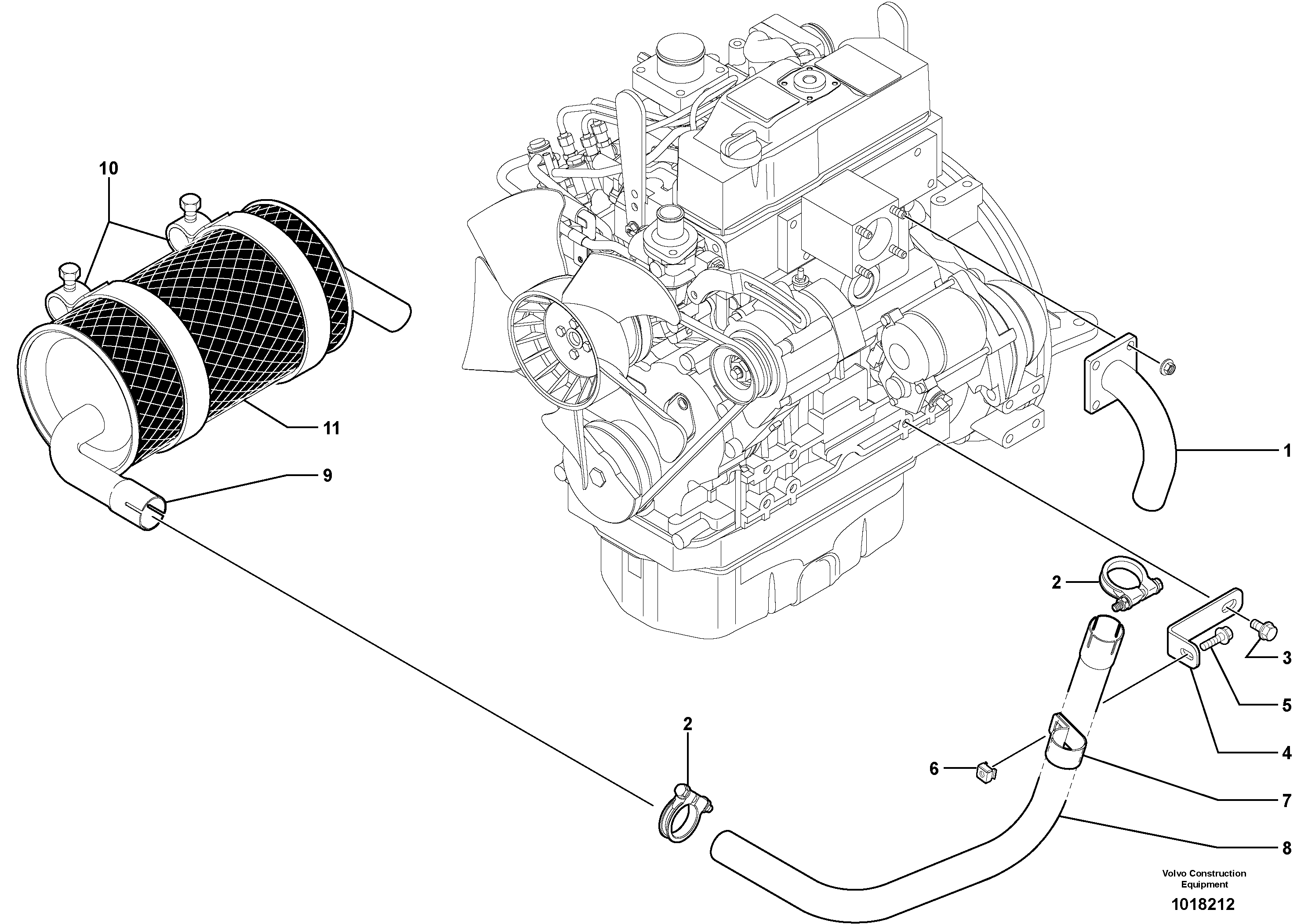 Angle Iron VOE11801445 VOLVO