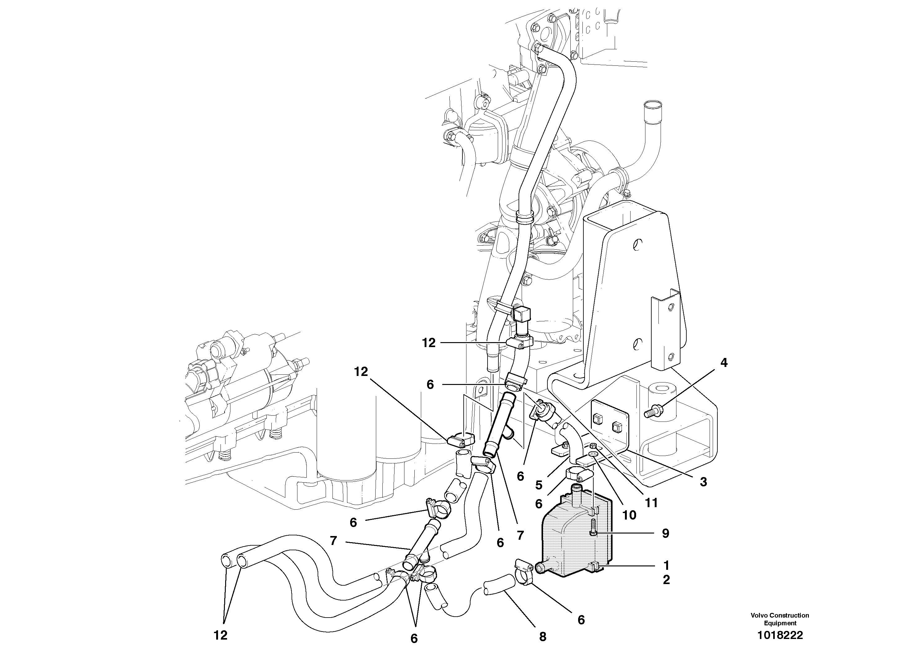 Seat frame VOE12740179 VOLVO