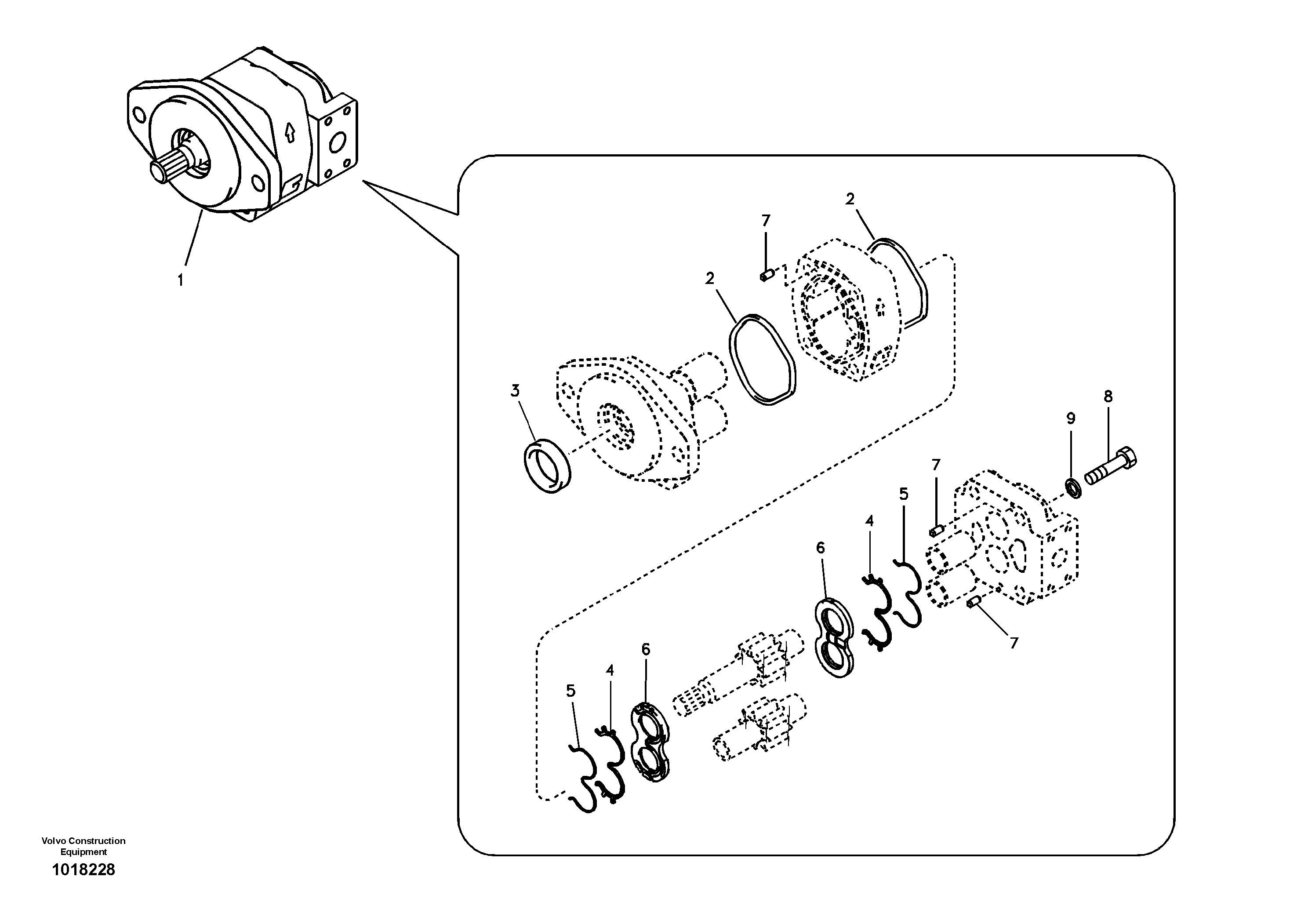 Gear Pump SA7210-01430 VOLVO