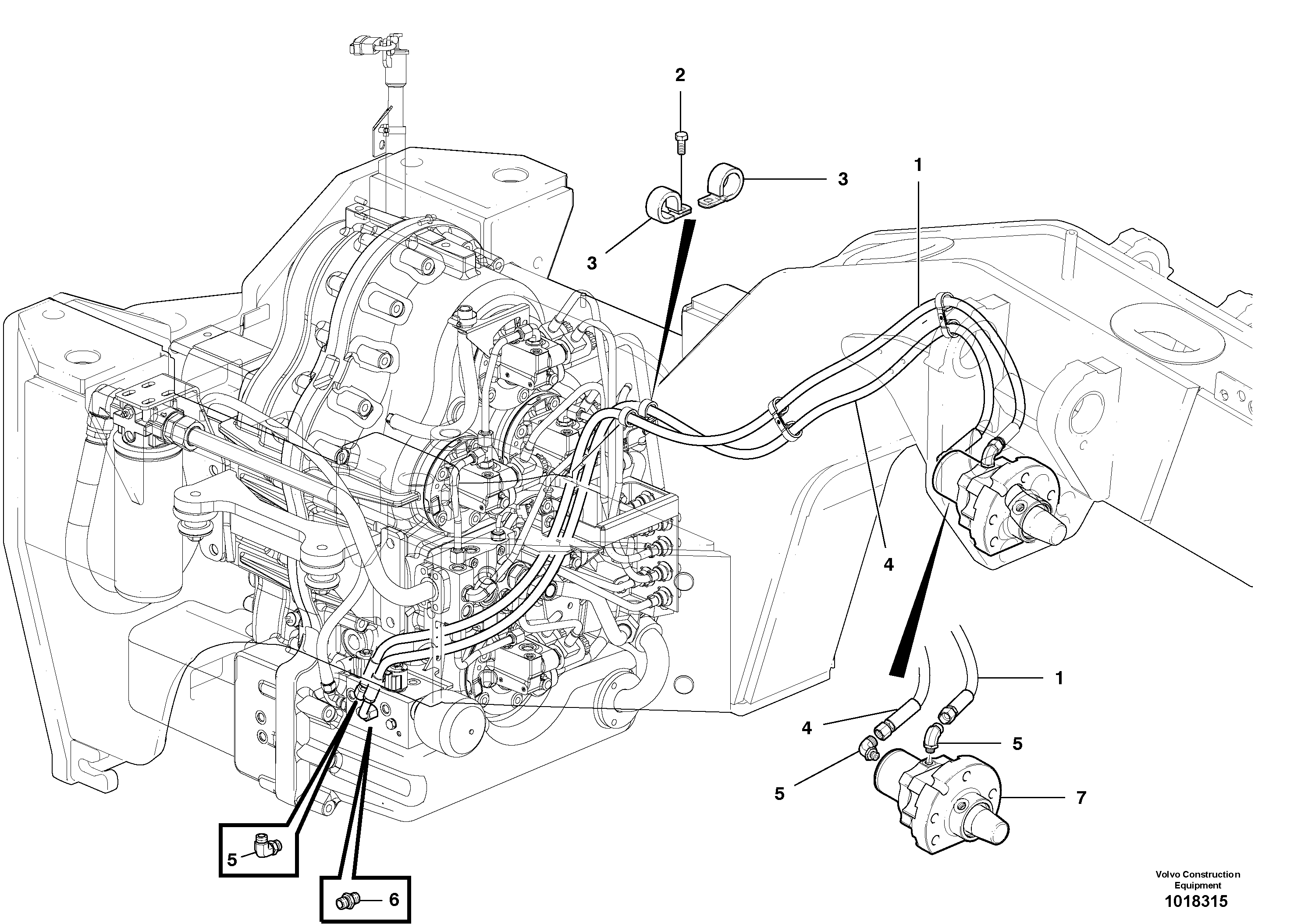 Hydraulic Hose VOE12748134 VOLVO