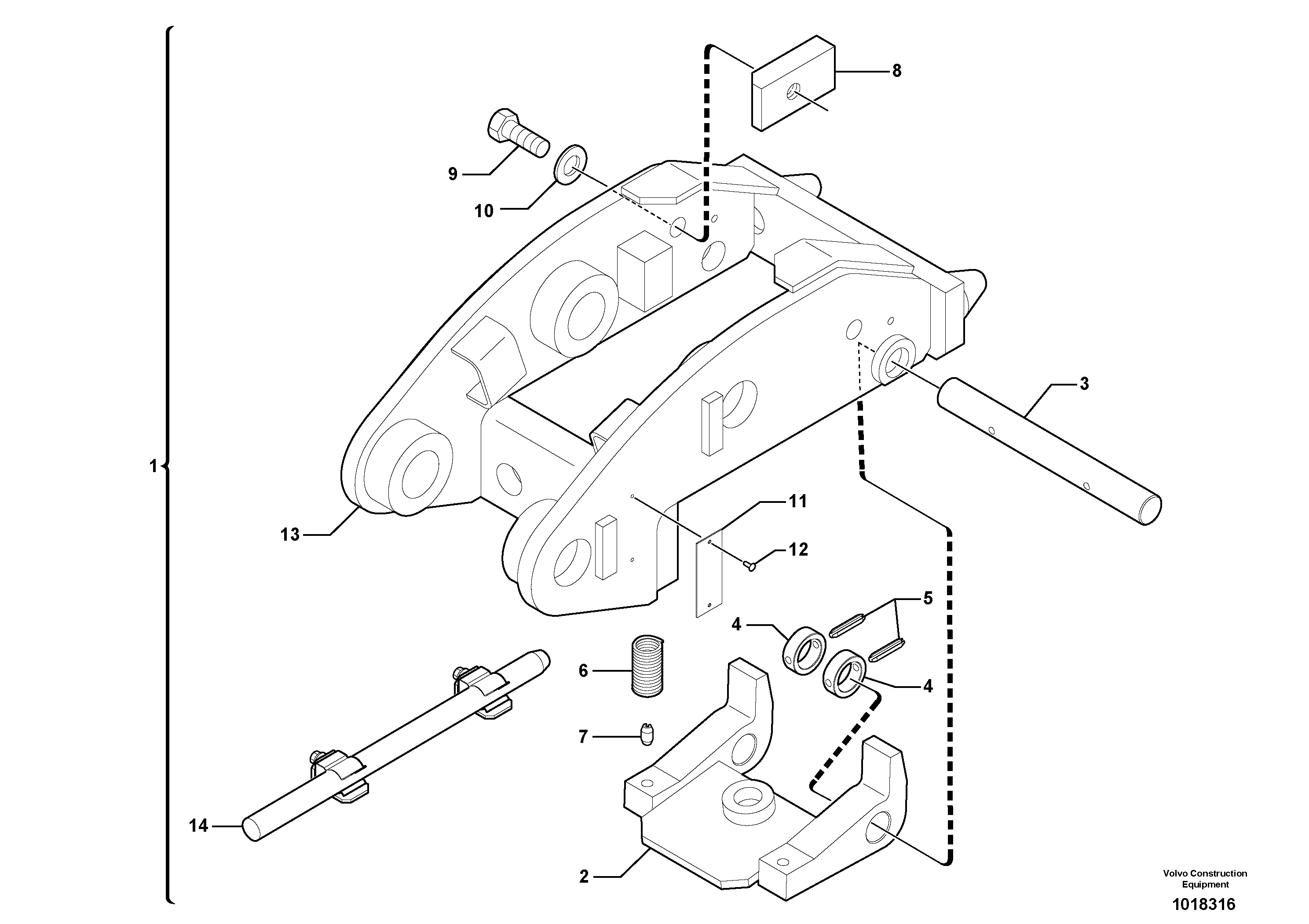 Insulating plate VOE11715482 VOLVO