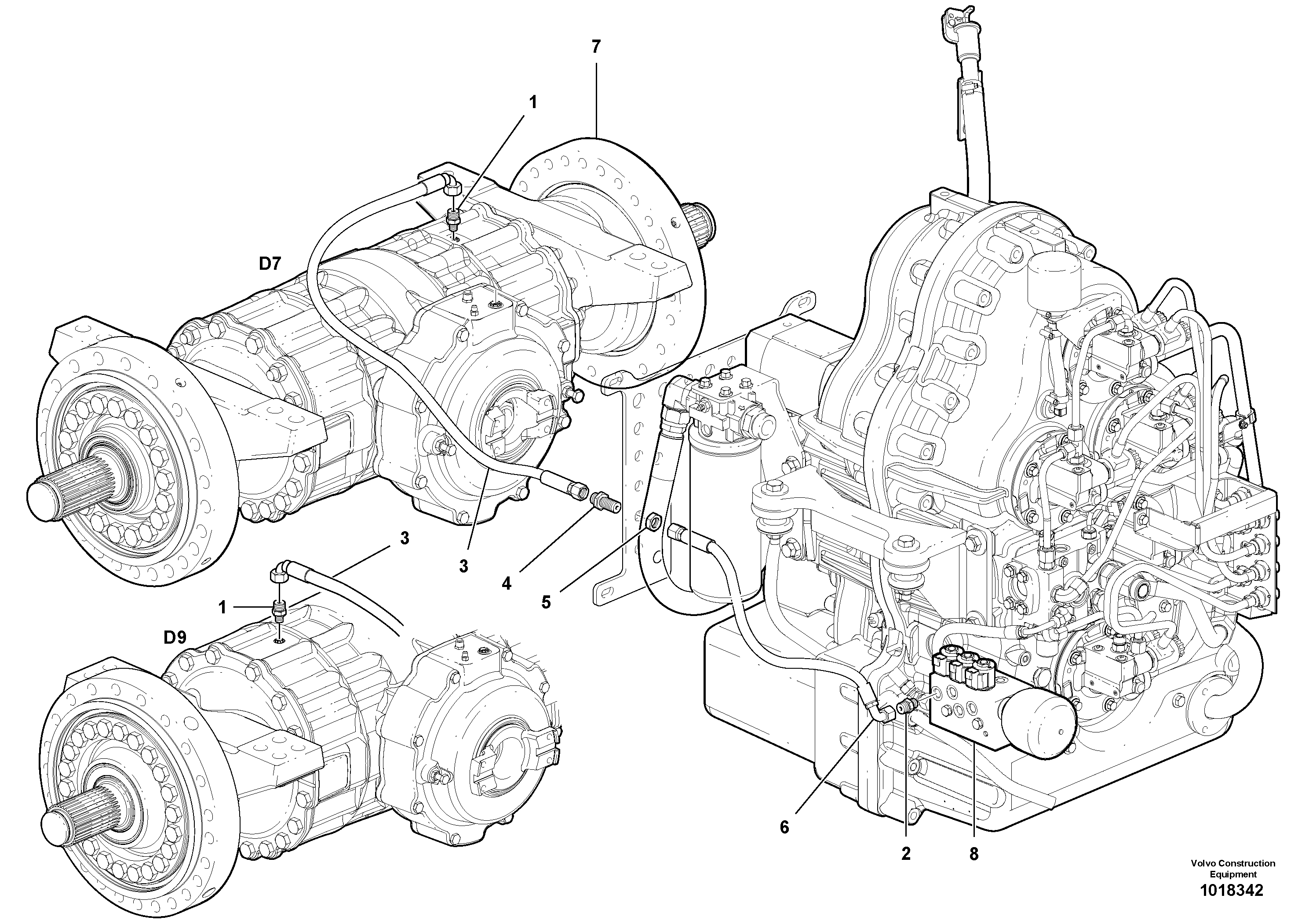 Timing gear casing VOE12744206 VOLVO