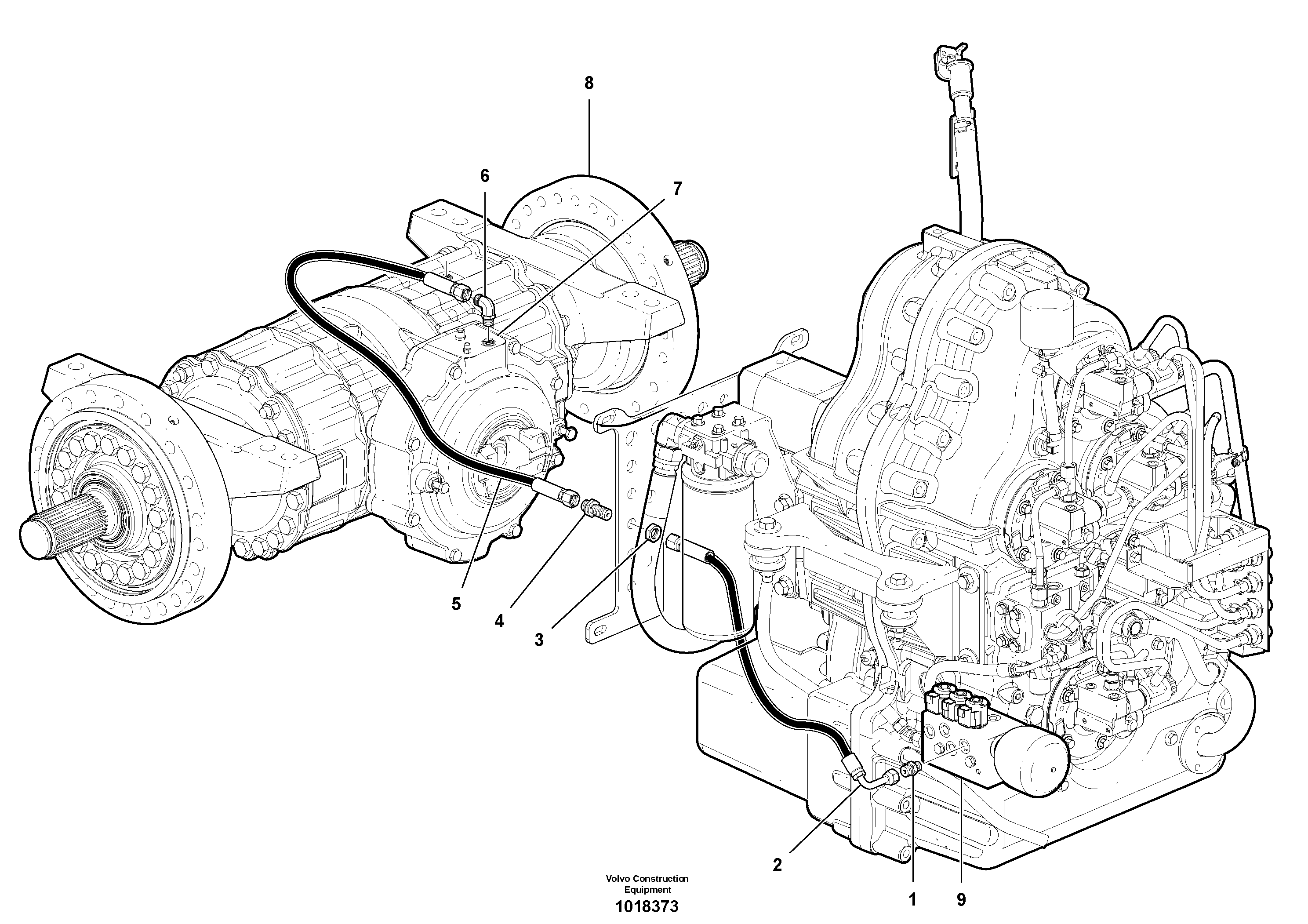 Hose assembly VOE12742901 VOLVO