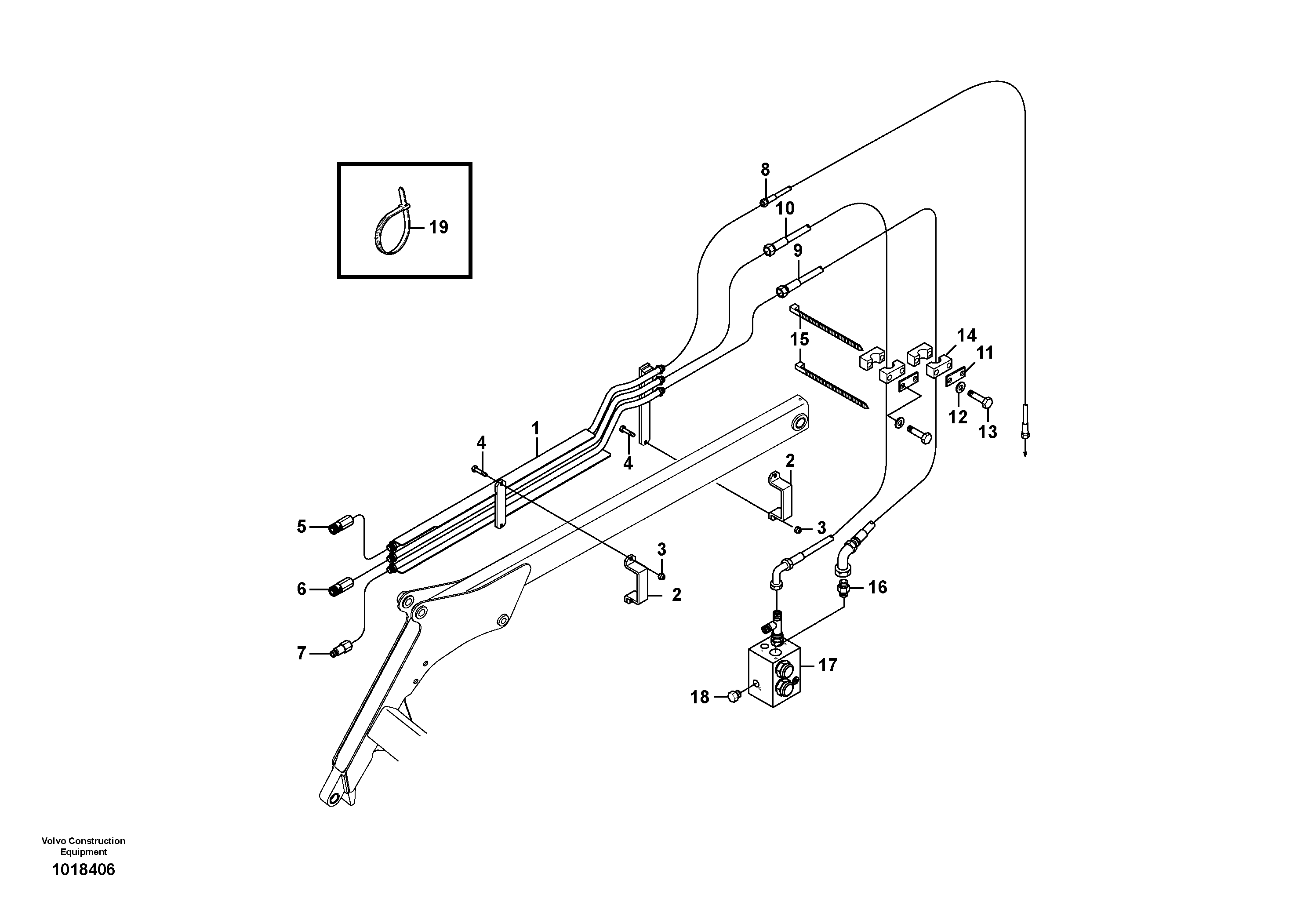 Mounting rail VOE955281 VOLVO