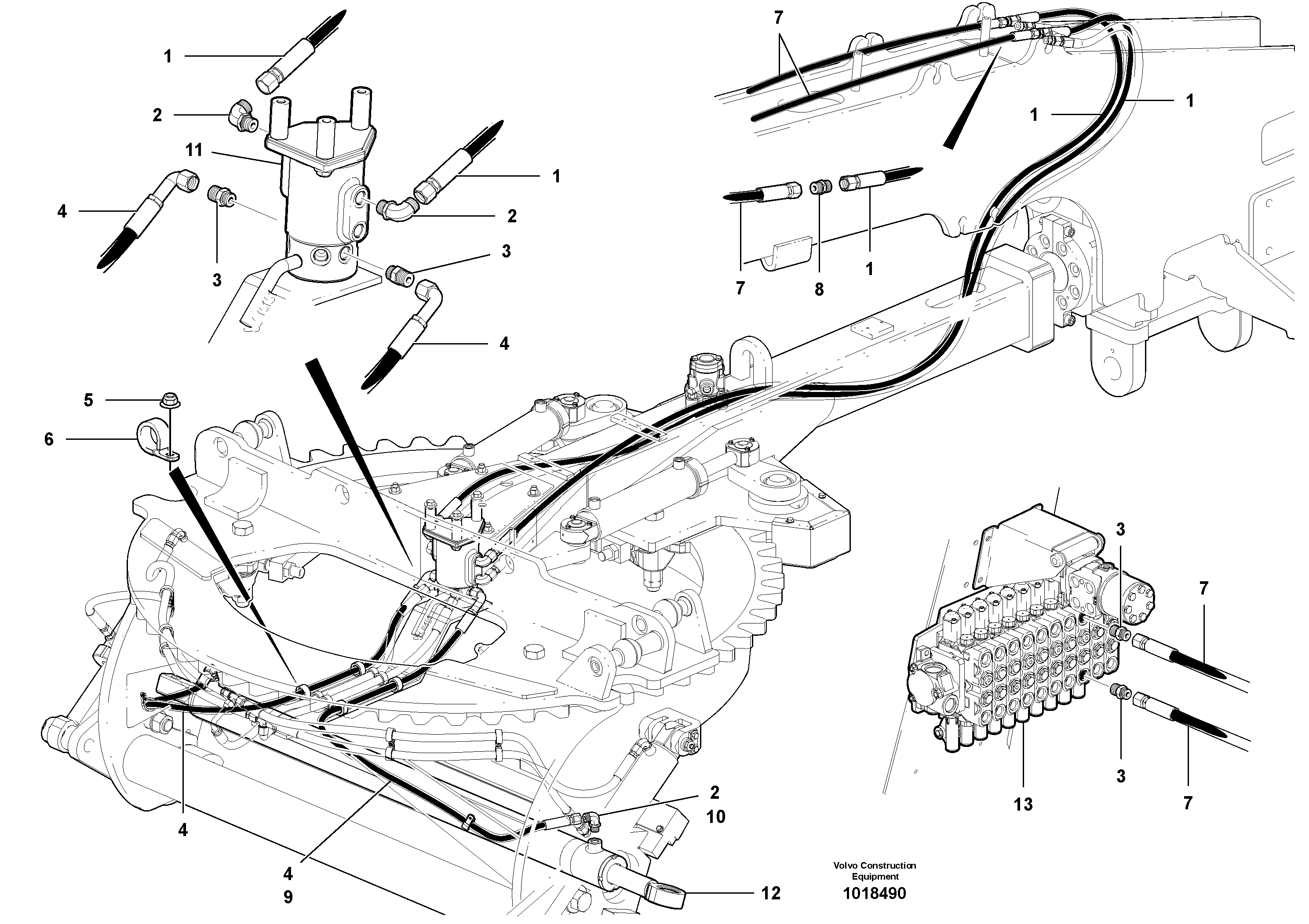 Timing gear casing VOE12744640 VOLVO