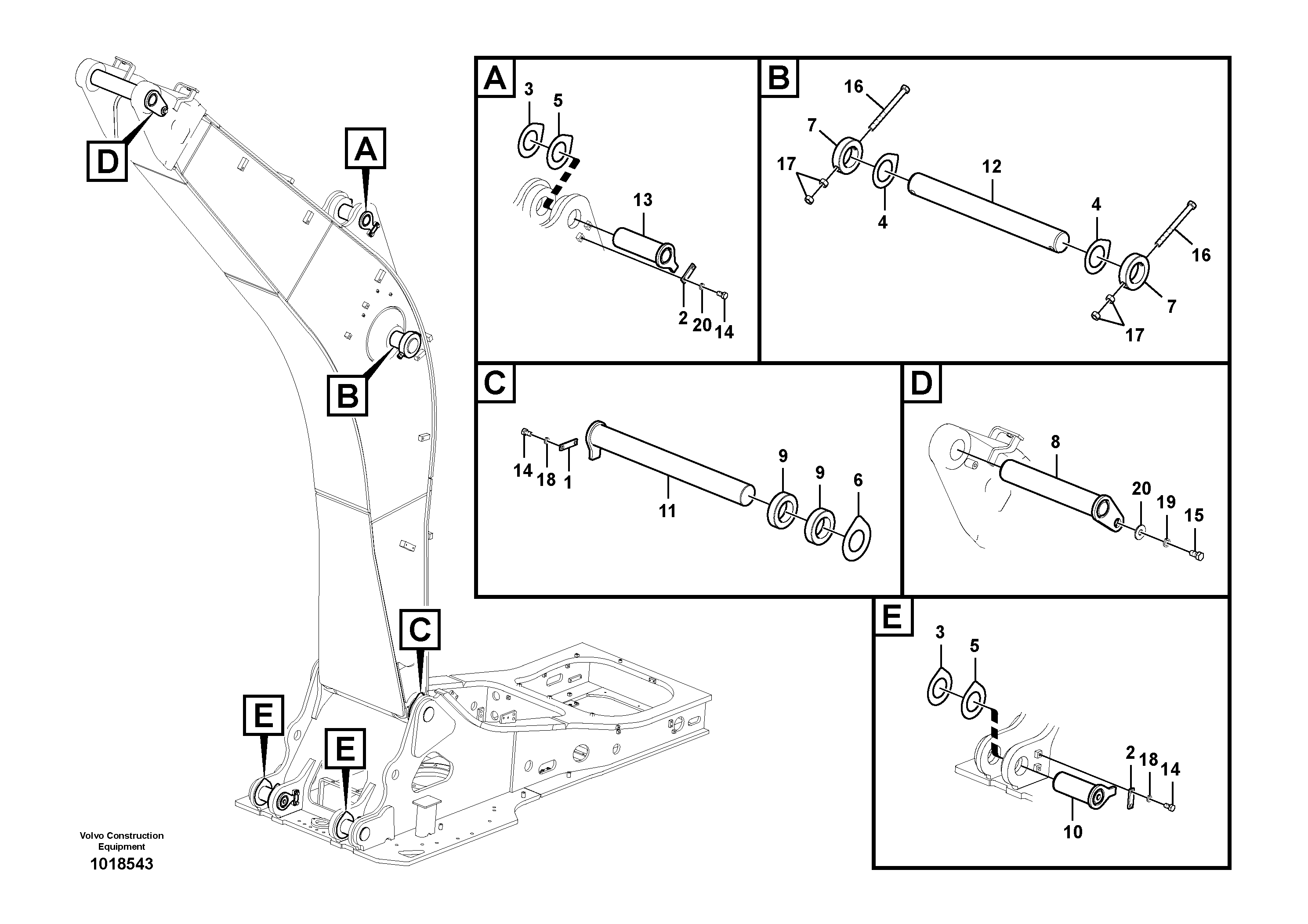 R Window Wiper VOE14549084 VOLVO