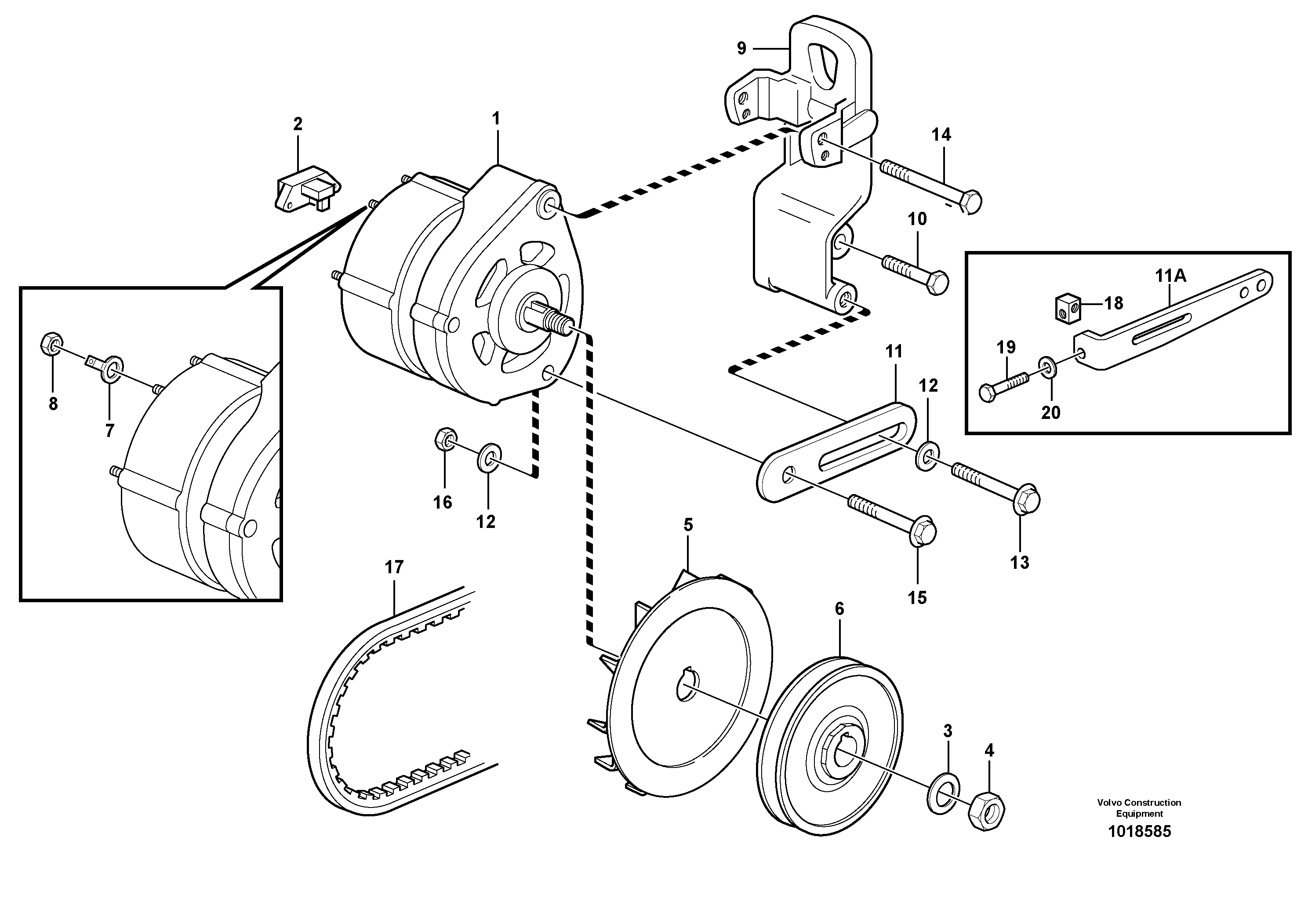 пружинная шайба VOE20549886 VOLVO