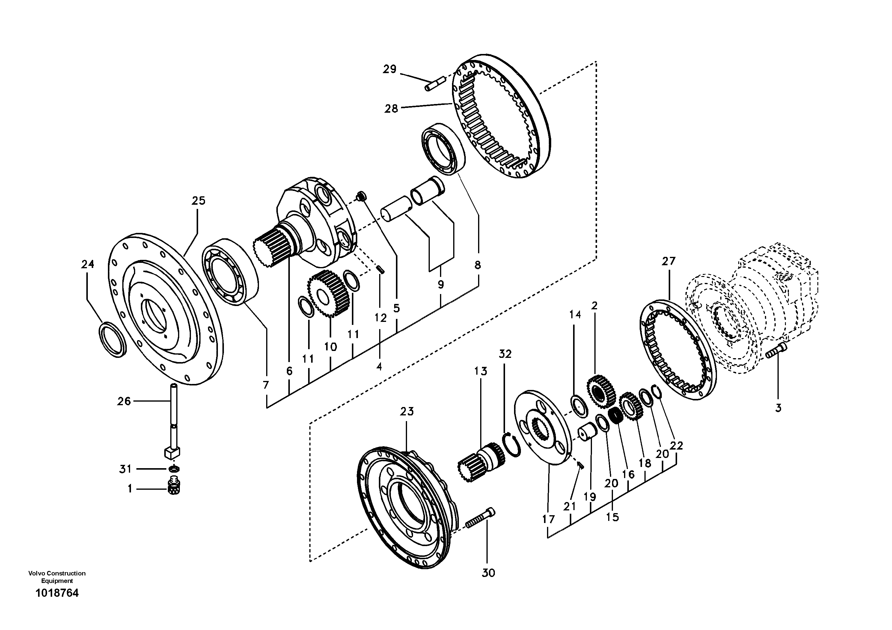 Bearing VOE14504159 VOLVO