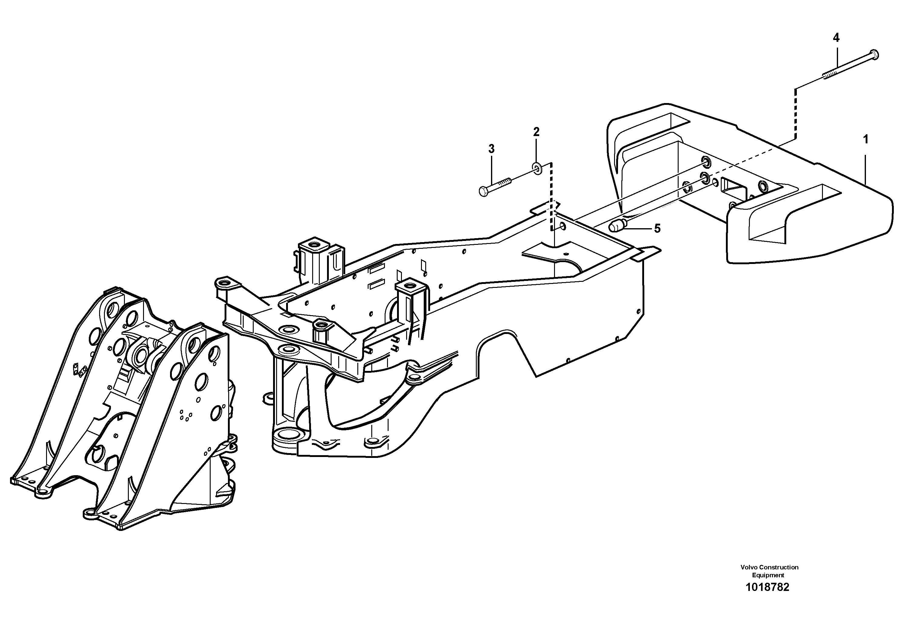 Mounting rail VOE955413 VOLVO